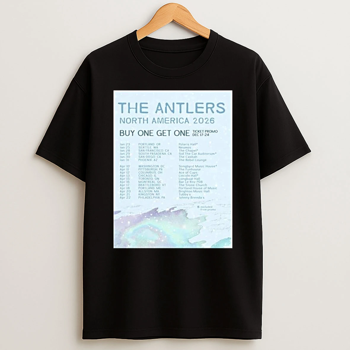 Vflippa Legendusashirt 20251219_232350 33_the Antlers North America Tour 2026 T Shirt