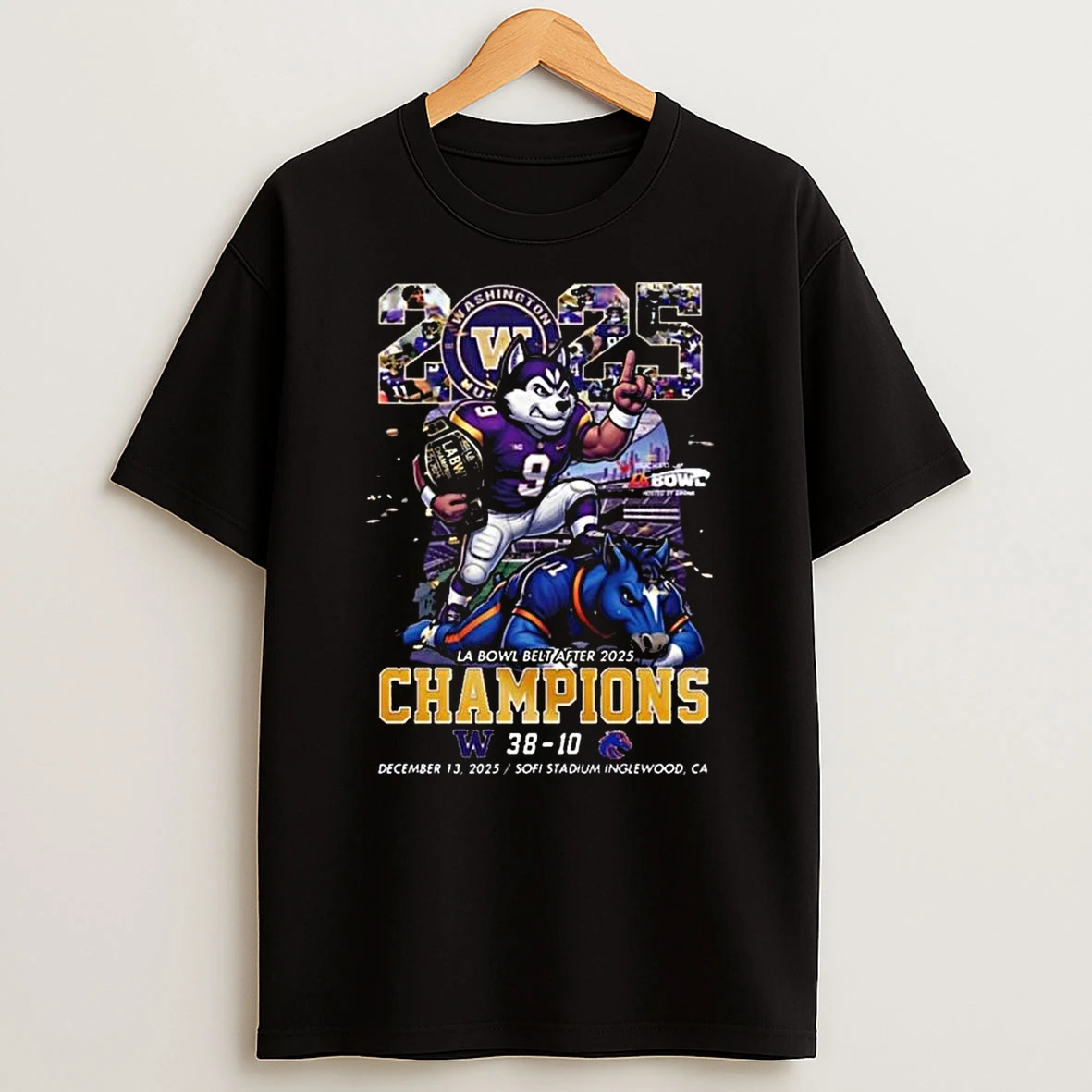 Vflippa Legendusashirt 20251219_232350 33_washington Huskies Wins Boise State Broncos At La Bowl Belt After 2025 Champions Mascot T Shirt