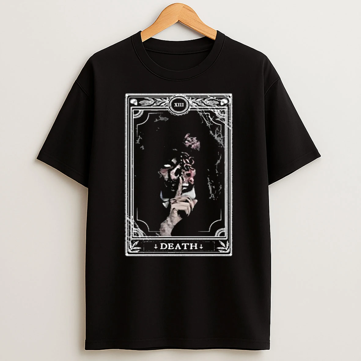 Vflippa Legendusashirt 20251219_232350 33_wednesday Addams Death Tarot Card Xiii Gothic T Shirt