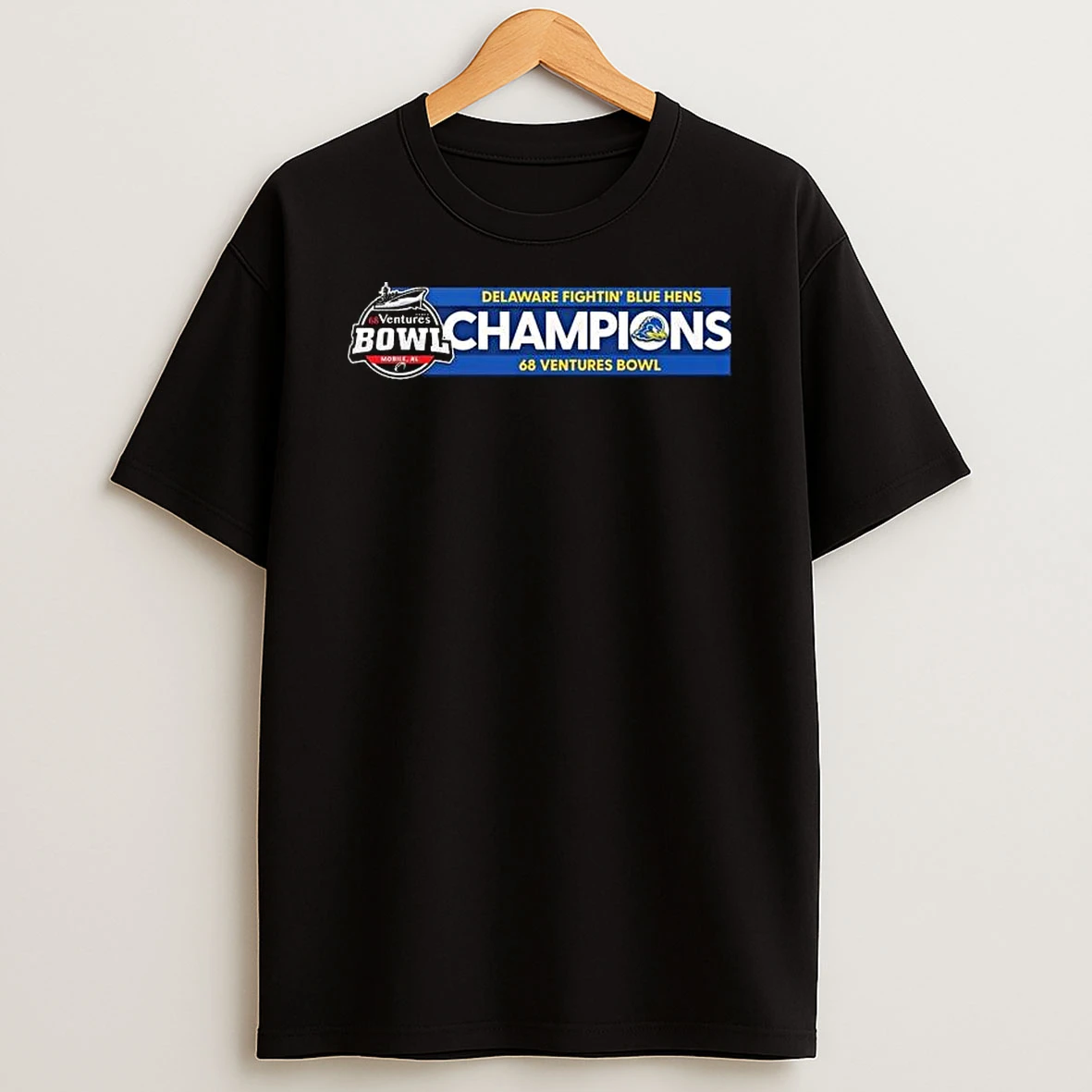 Vflippa Legendusashirt 20251222_100135 100_delaware Fightin Blue Hens 68 Ventures Bowl Champions Ncaa Football 2025 T Shirt