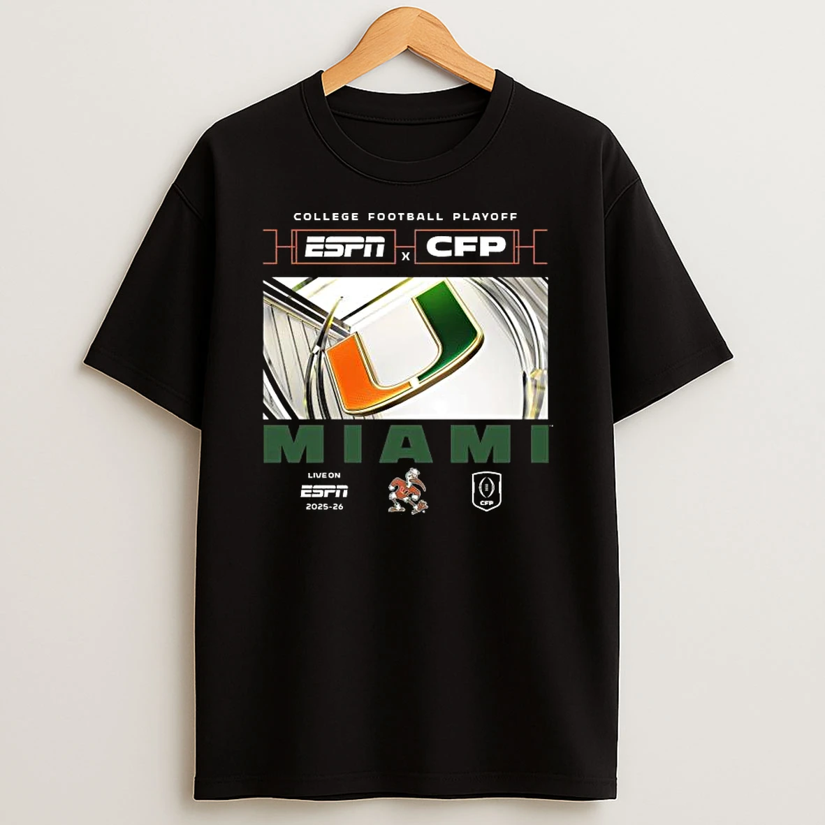 Vflippa Legendusashirt 20251222_100135 100_miami Hurricanes Espn College Gameday College Football Playoff 2025 26 T Shirt