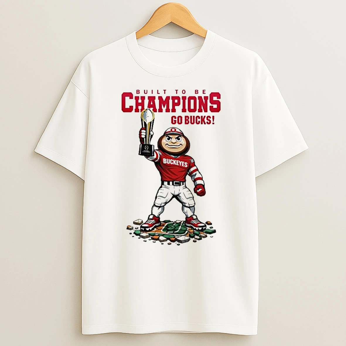 Vflippa Legendusashirt 20251222_100135 100_ohio State Buckeyes Ncaa College Football Playoff Game Built To Be Champions Go Bucks Mascot T Shirt