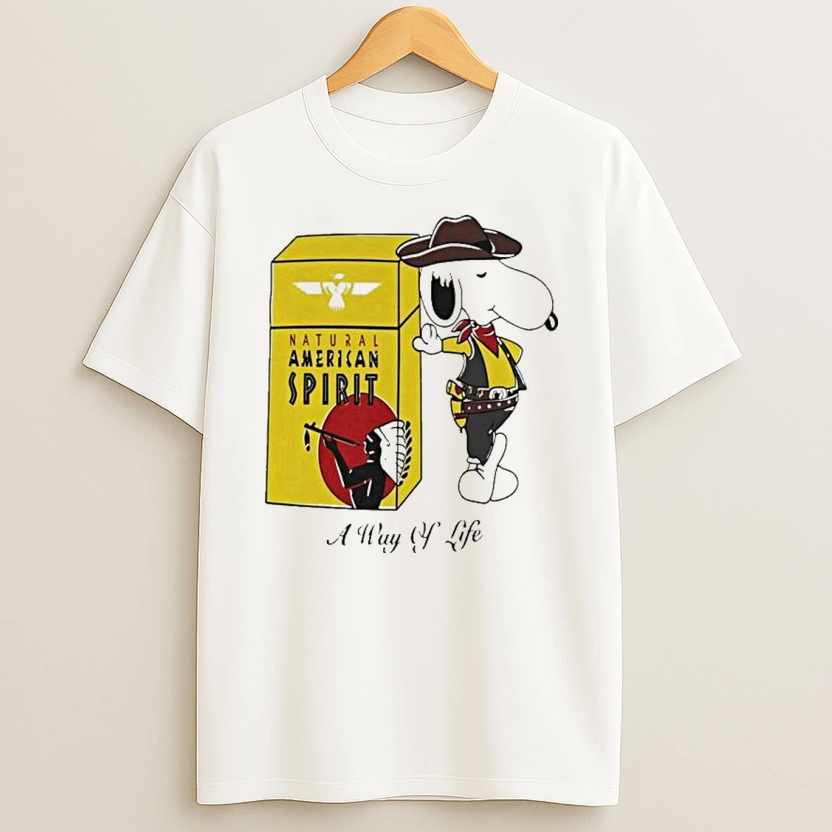 Vflippa Legendusashirt 20251222_100135 100_snoopy Cowboy Natural American Spirit A Way Of Life T Shirt