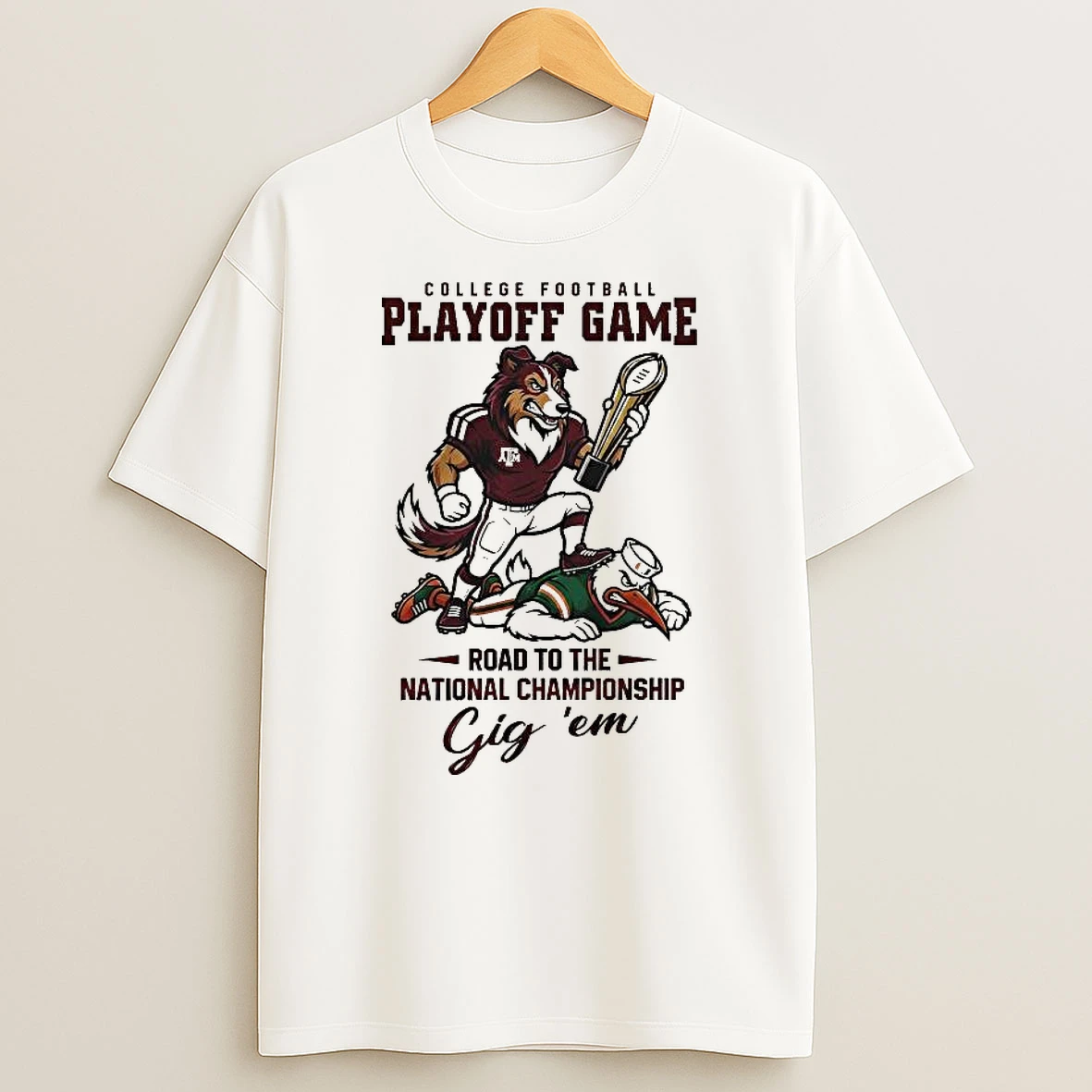 Vflippa Legendusashirt 20251222_100135 100_texas Am Aggies Ncaa College Football Playoff Game Road To The National Championship Gig Em Mascot T Shirt