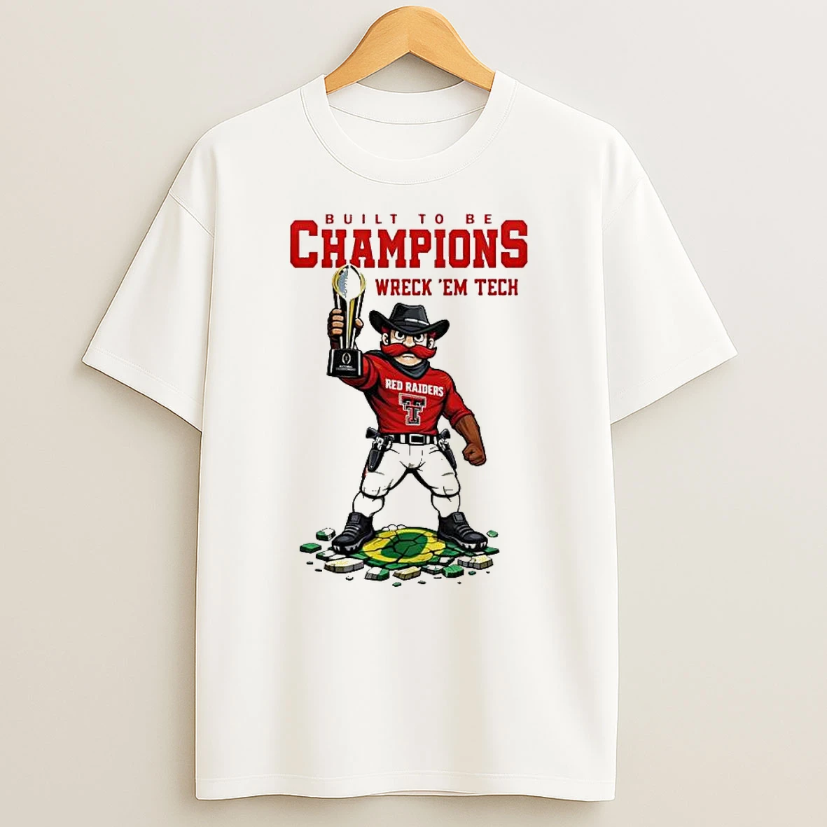 Vflippa Legendusashirt 20251222_100135 100_texas Tech Red Raiders Ncaa College Football Playoff Game Built To Be Champions Wreck Em Tech Mascot T Shirt