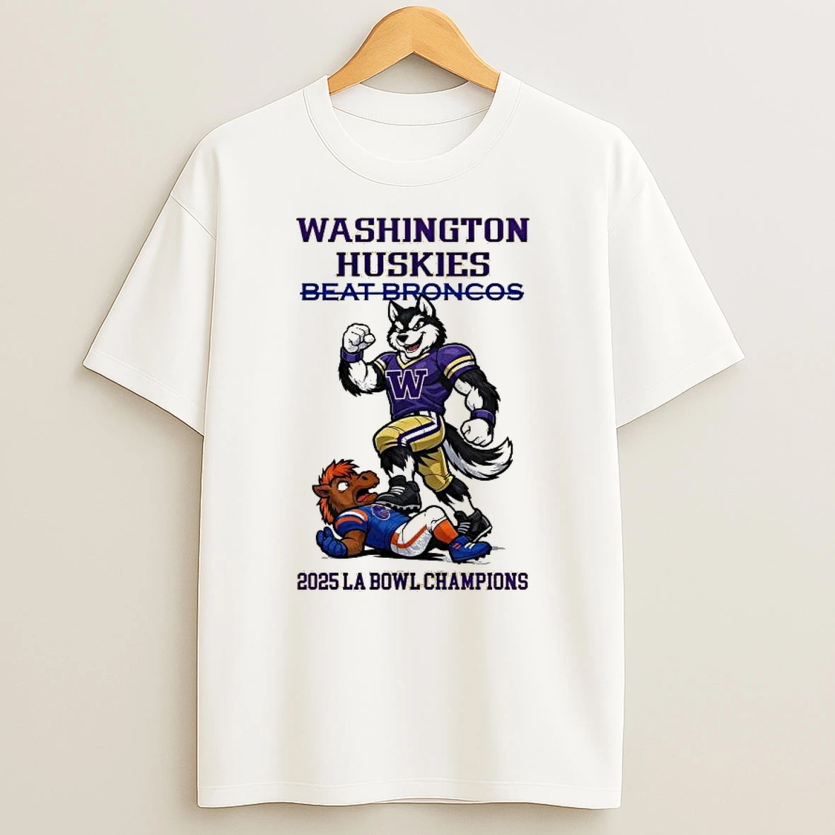 Vflippa Legendusashirt 20251222_100135 100_washington Huskies Beat Broncos Ncaa 2025 La Bowl Champions Mascot T Shirt