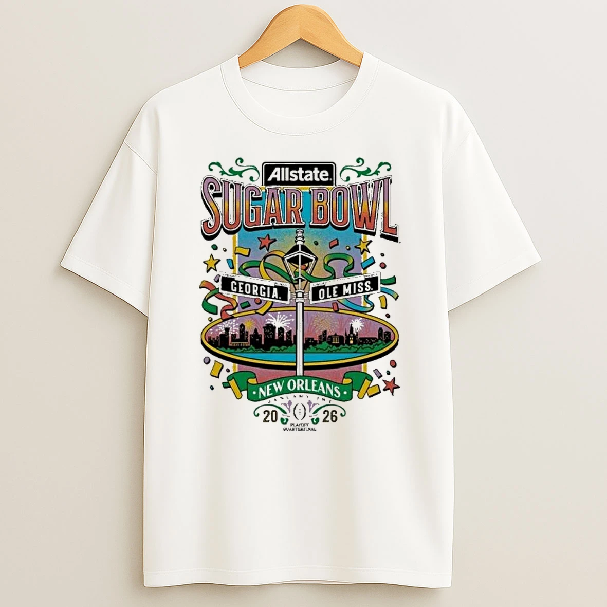 Vflippa Legendusashirt 20251222_114320 14_ole Miss Rebels 2026 Allstate Sugar Bowl New Orleans T Shirt