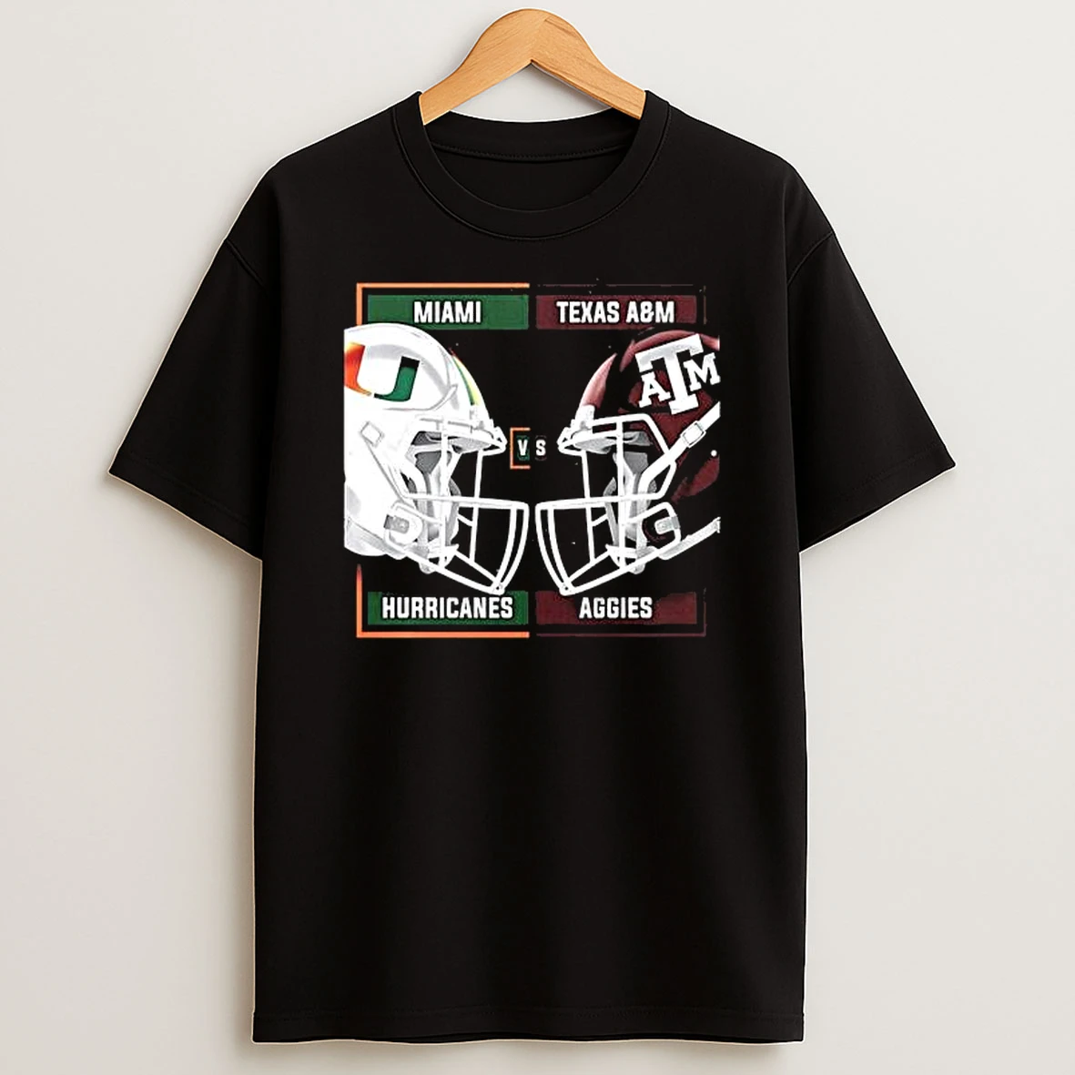 Vflippa Legendusashirt 20251222_123106 53_miami Hurricanes And Texas Am Aggies 2025 Football College Playoff Matchup T Shirt