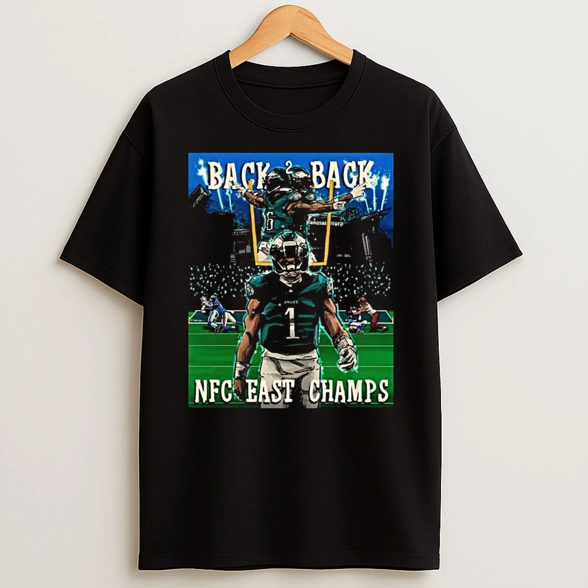 Vflippa Legendusashirt 20251222_123106 53_philadelphia Eagles Back 2 Back Nfc East Champs 2025 T Shirt