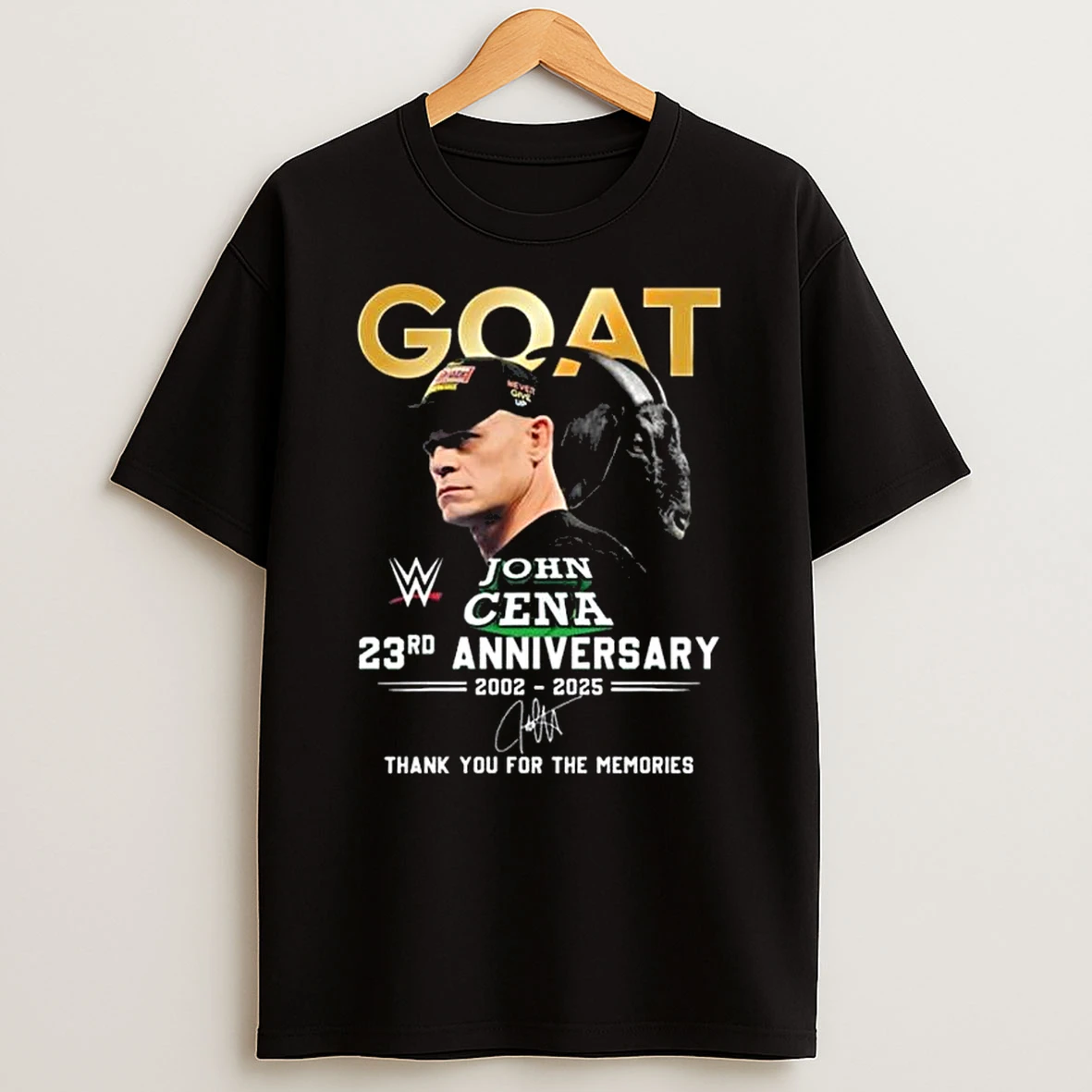 Vflippa Legendusashirt 20251222_130533 68_john Cena Goat 23rd Anniversary 2002 2025 Signature Thank You T Shirt
