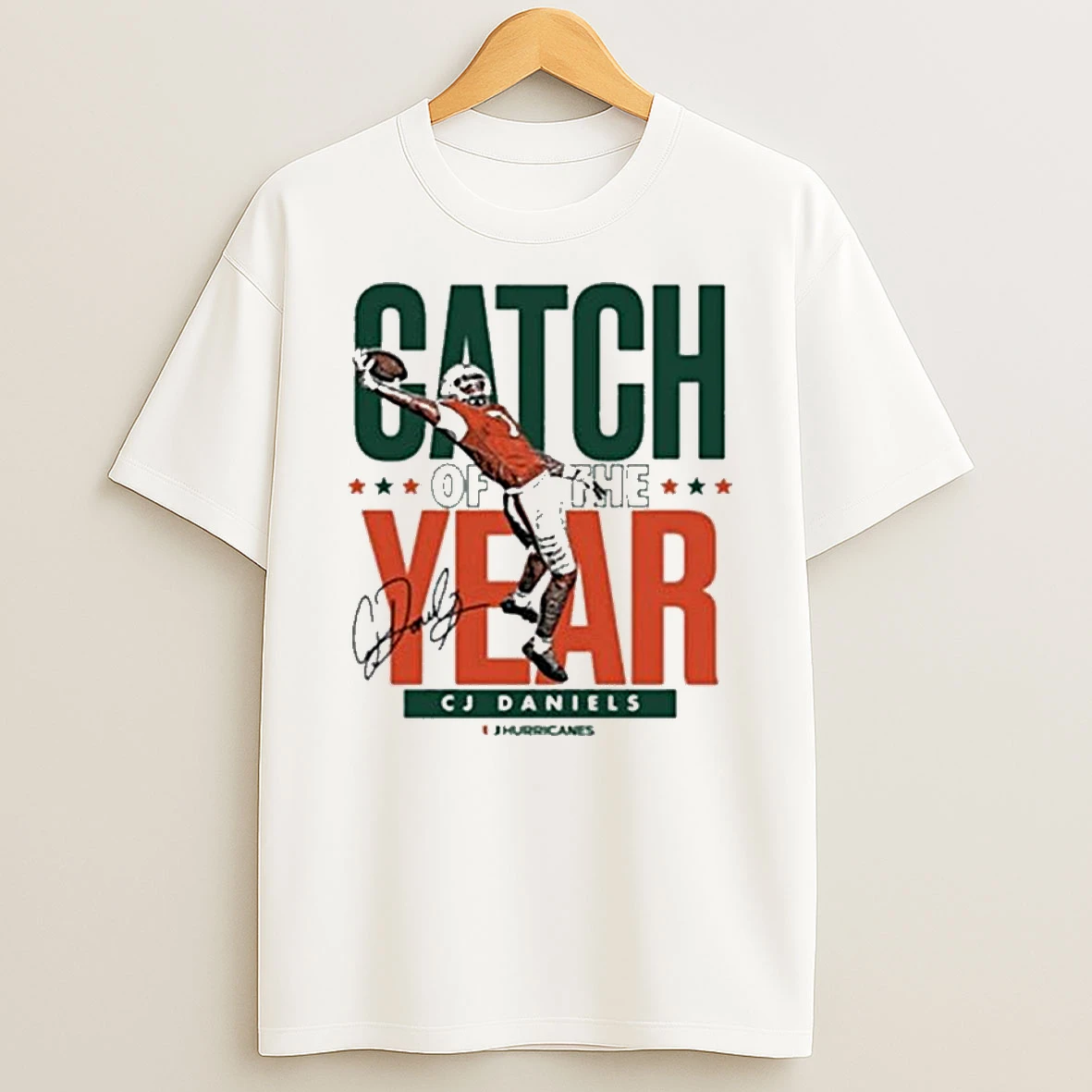 Vflippa Legendusashirt 20251222_130533 68_miami Hurricanes Cj Daniels Catch Of The Year Signature 2025 T Shirt