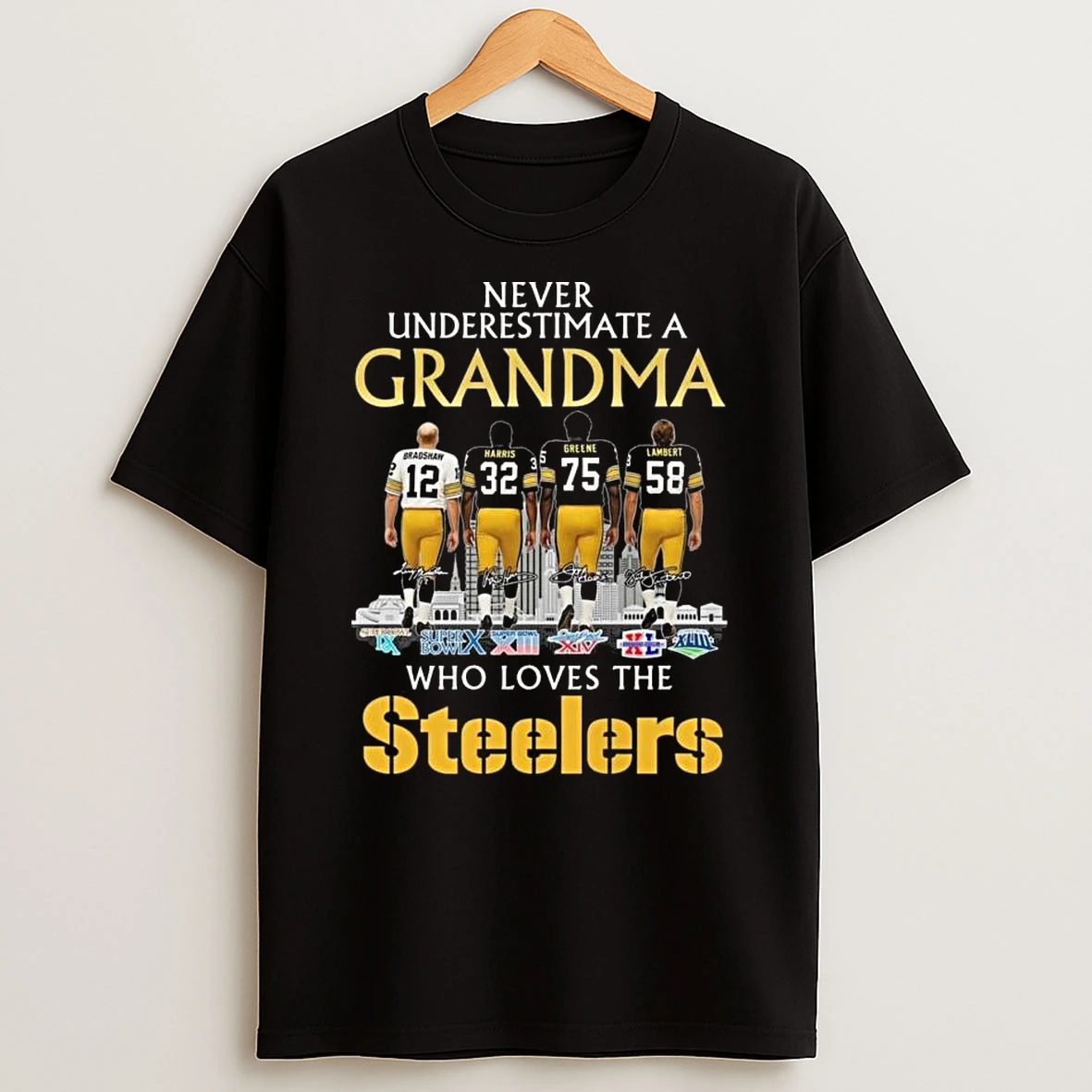 Vflippa Legendusashirt 20251222_130533 68_never Underestimate A Grandma Who Loves The Pittsburgh Steelers Legends Signatures T Shirt