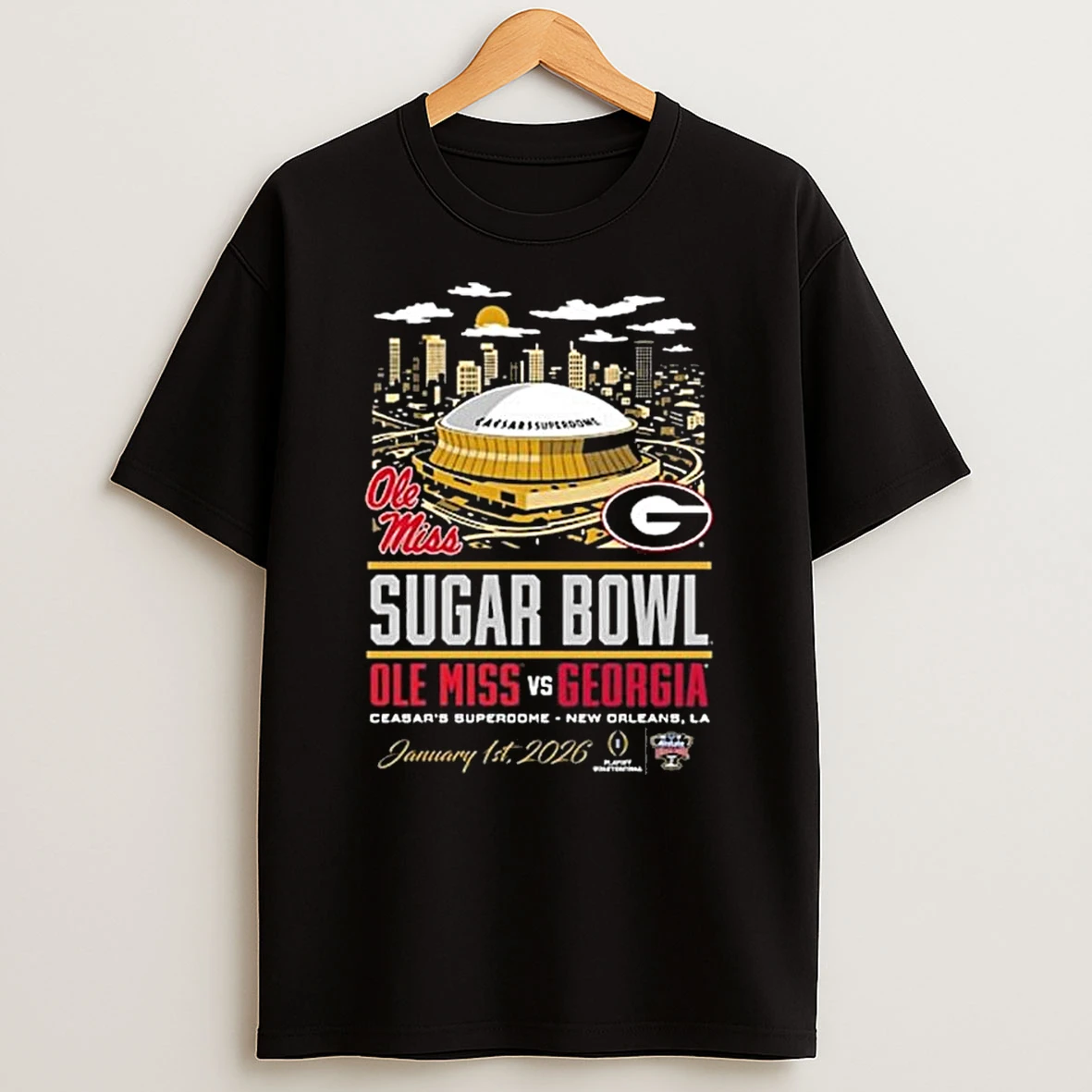 Vflippa Legendusashirt 20251222_130533 68_ole Miss Rebels Vs Georgia Bulldogs Sugar Bowl Caesars Superdome New Orleans La Jan 1st 2026 T Shirt