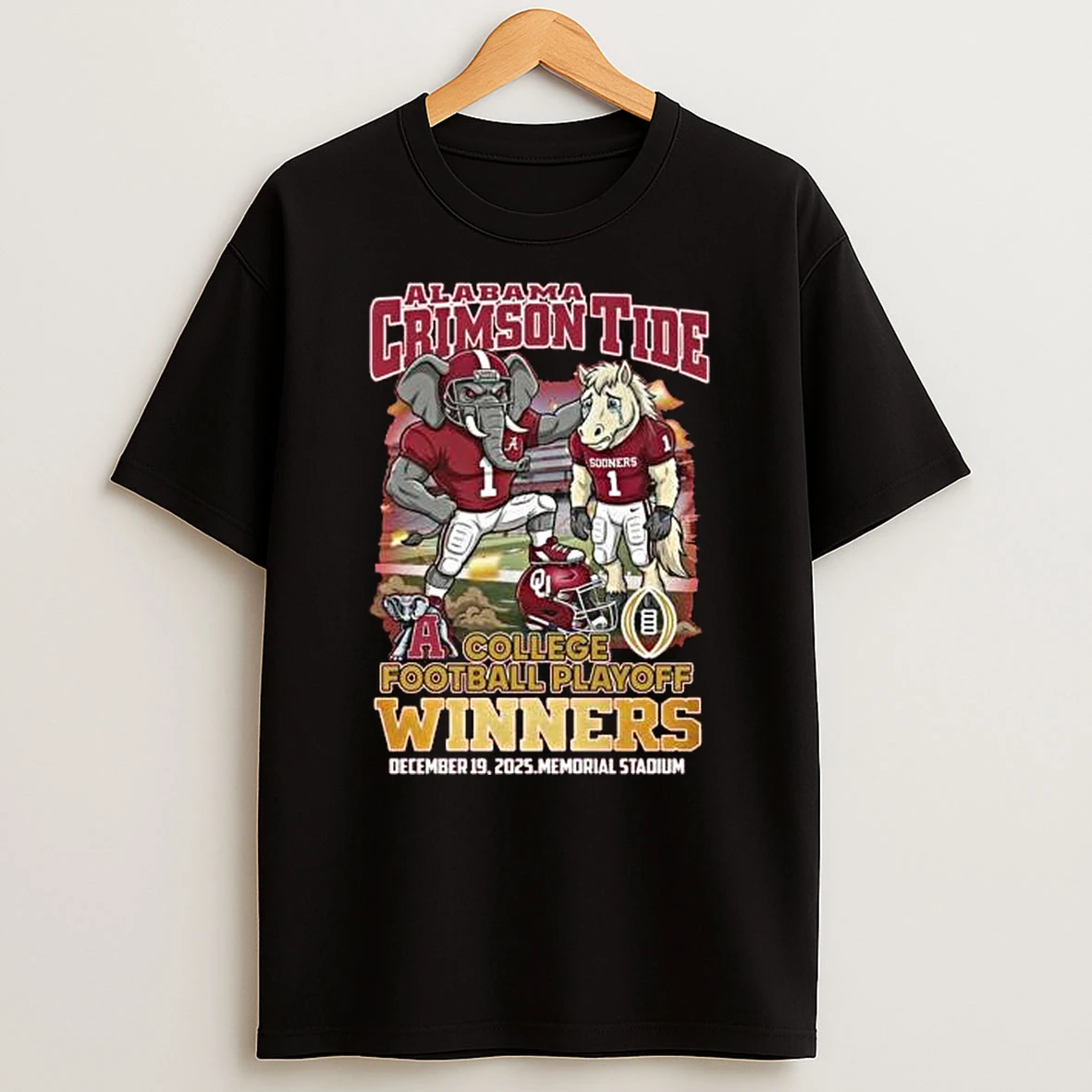 Vflippa Legendusashirt 20251222_163500 28_alabama Crimson Tide College Football Playoff Winners Dec 19 2025 Memorial Stadium Mascot T Shirt