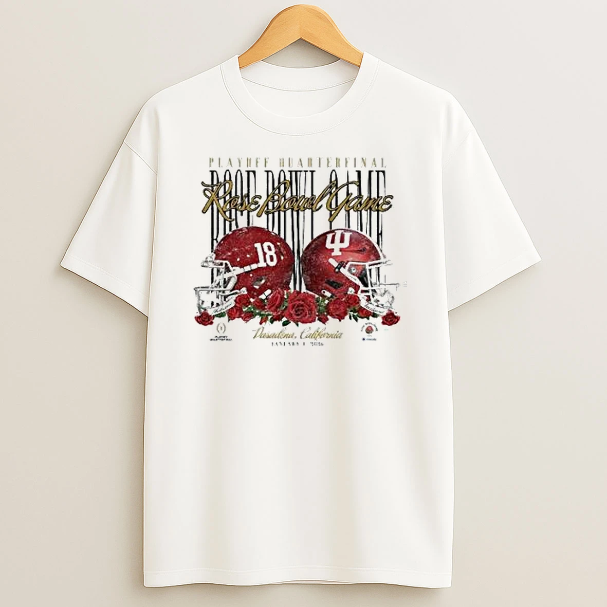 Vflippa Legendusashirt 20251222_163500 28_alabama Crimson Tide Vs Indiana Hoosiers Playoff Quarterfinal Rose Bowl Games Pasadena California January 1st 2026 Helmets T Shirt