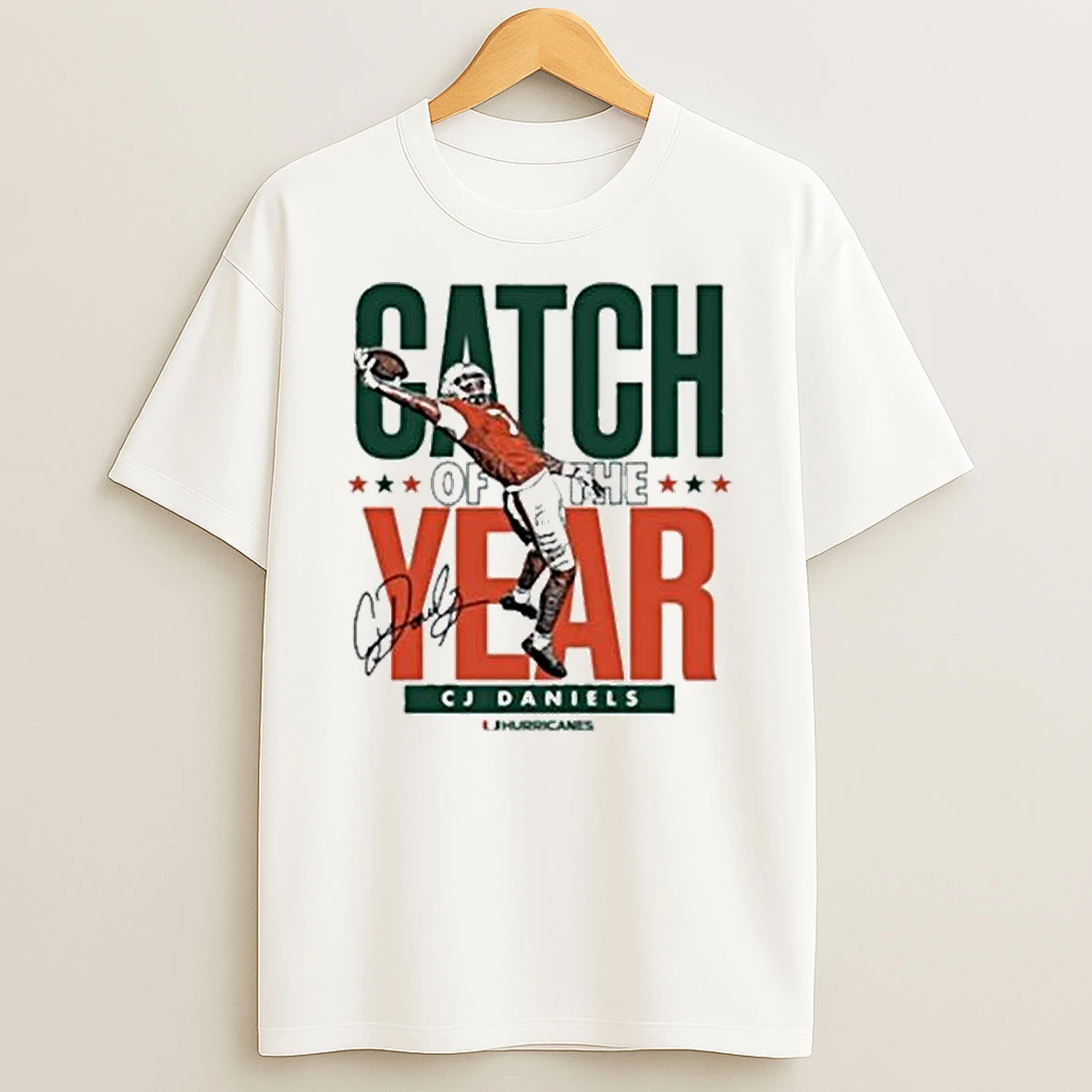 Vflippa Legendusashirt 20251222_163500 28_miami Hurricanes Cj Daniels Catch Of The Year Signature 2025 T Shirt