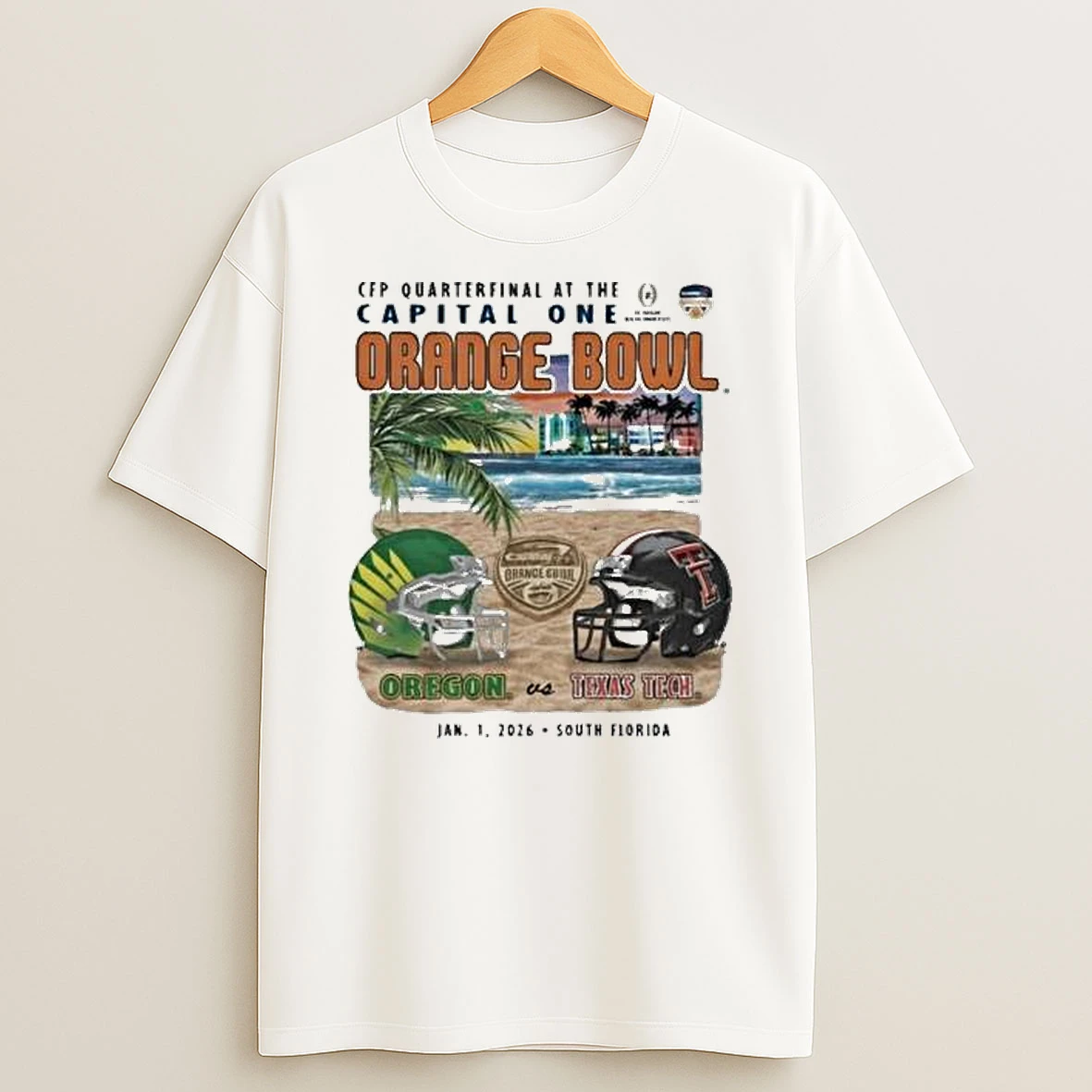 Vflippa Legendusashirt 20251222_163500 28_oregon Ducks Vs Texas Tech Red Raiders 2026 Cfp Capital One Orange Bowl Sobe Showdown T Shirt