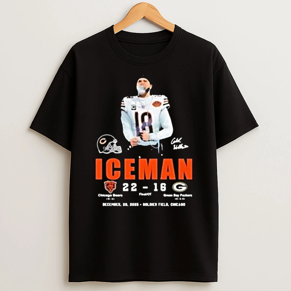 Vflippa Legendusashirt 20251222_170544 112_caleb Williams 18 Iceman Chicago Bears T Shirt