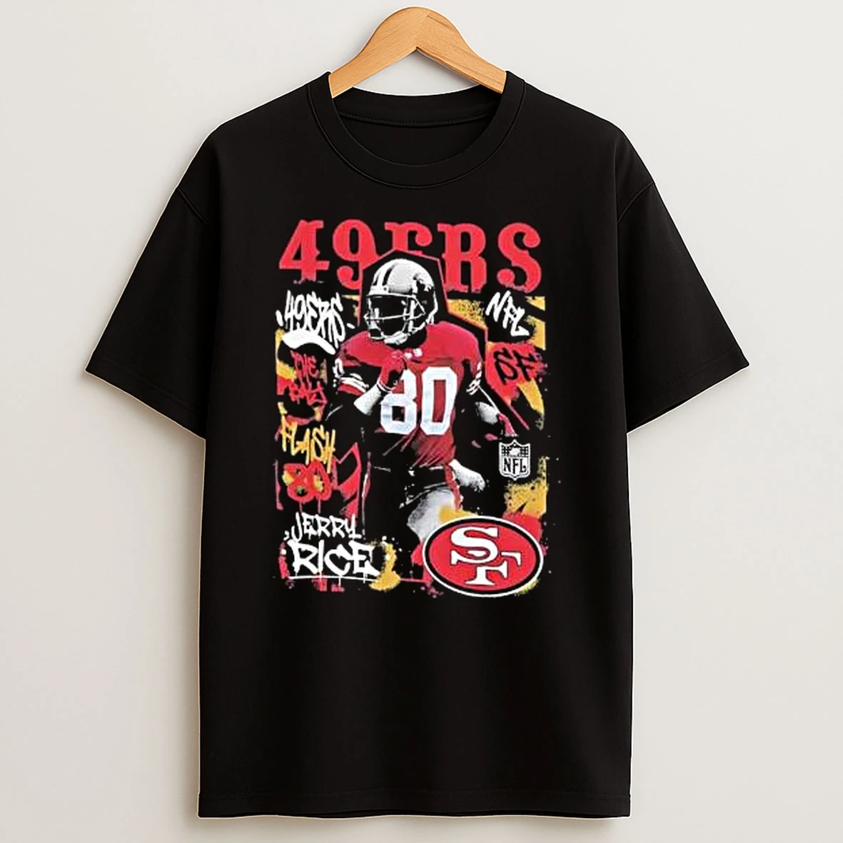 Vflippa Legendusashirt 20251222_170544 112_jerry Rice San Francisco Nfl Star Player Graffiti 2025 T Shirt