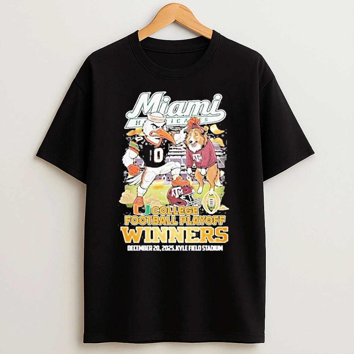 Vflippa Legendusashirt 20251222_170544 112_miami Hurricanes Win The College Football Playoff Game Against Texas Am Aggies On December 20 2025 At Kyle Field Stadium T Shirt
