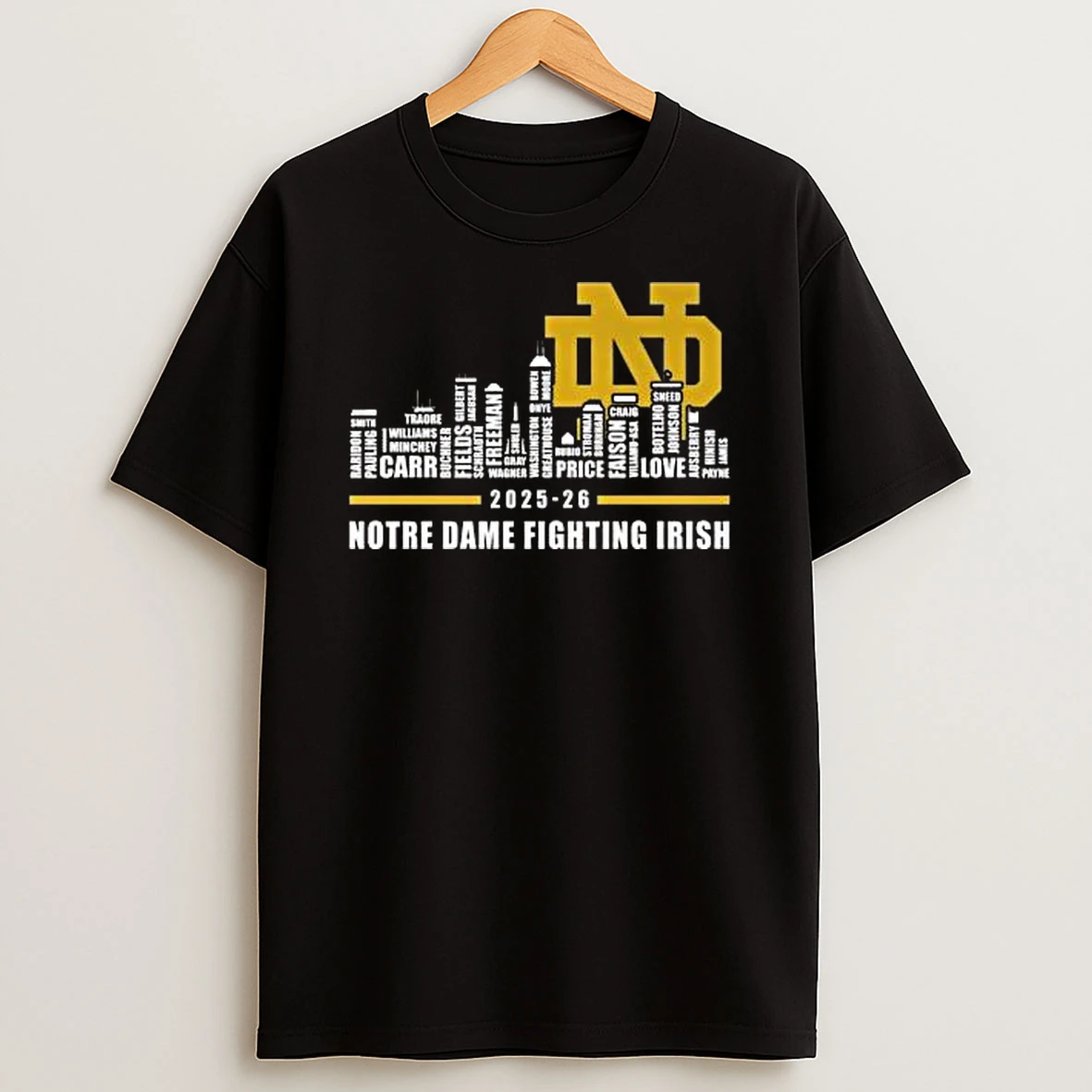Vflippa Legendusashirt 20251222_170544 112_notre Dame Fighting Irish 2025 26 Skyline Names Logo T Shirt
