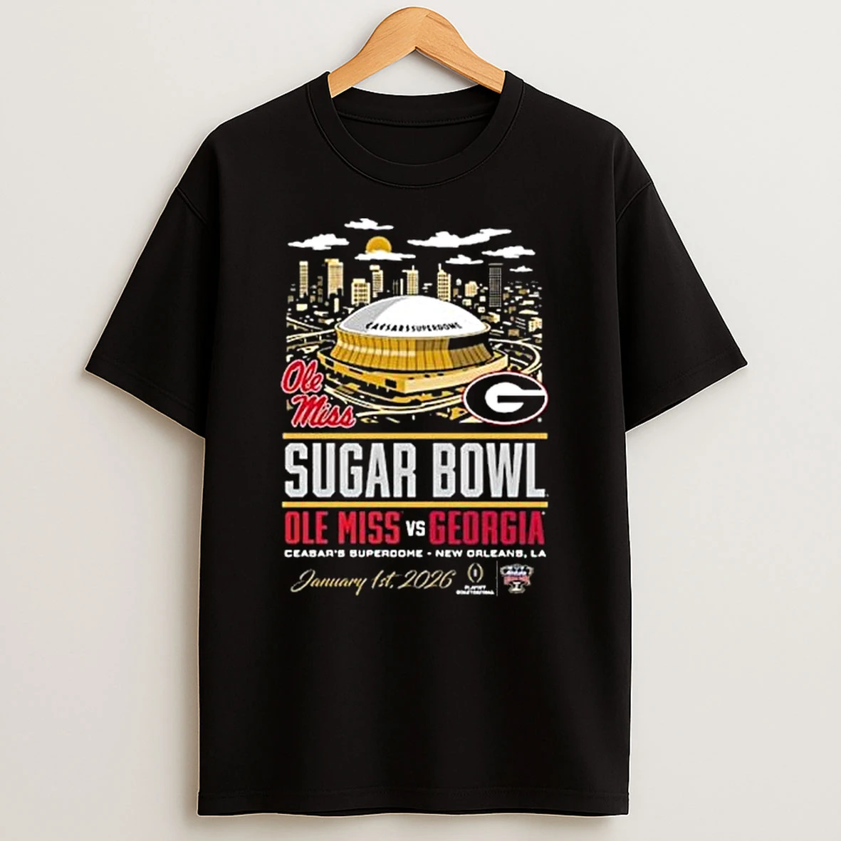 Vflippa Legendusashirt 20251222_170544 112_ole Miss Rebels Vs Georgia Bulldogs Sugar Bowl Caesars Superdome New Orleans La Jan 1st 2026 T Shirt