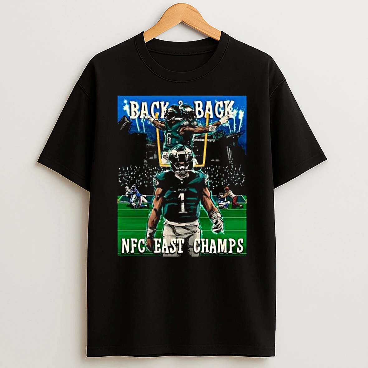 Vflippa Legendusashirt 20251222_170544 112_philadelphia Eagles Back 2 Back Nfc East Champs 2025 T Shirt