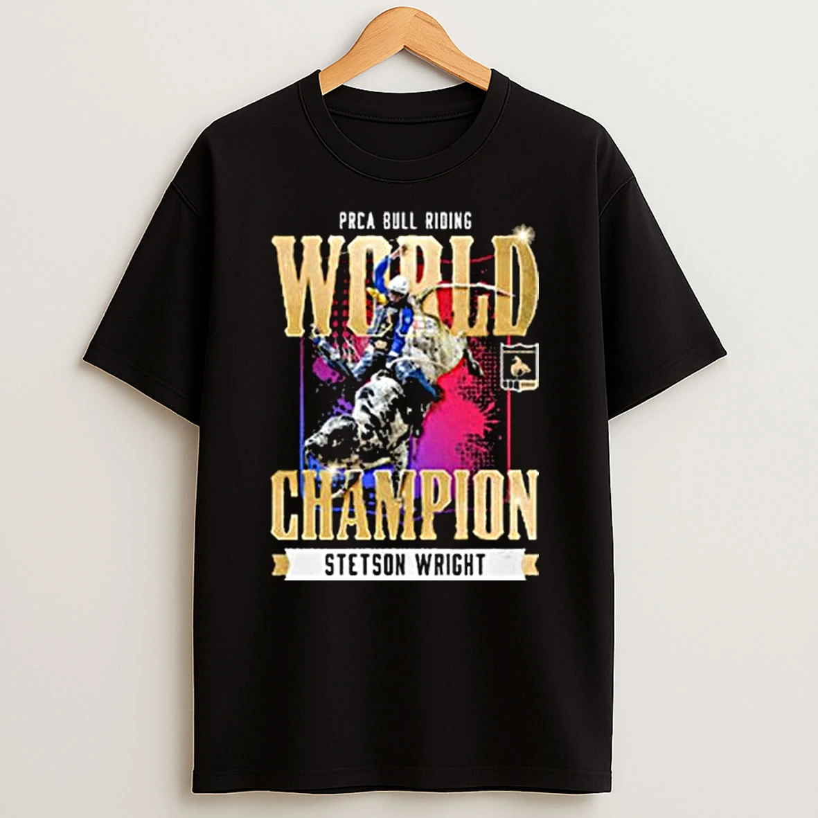 Vflippa Legendusashirt 20251222_170544 112_stetson Wright Nfr 2025 Prca Bull Riding World Champion T Shirt