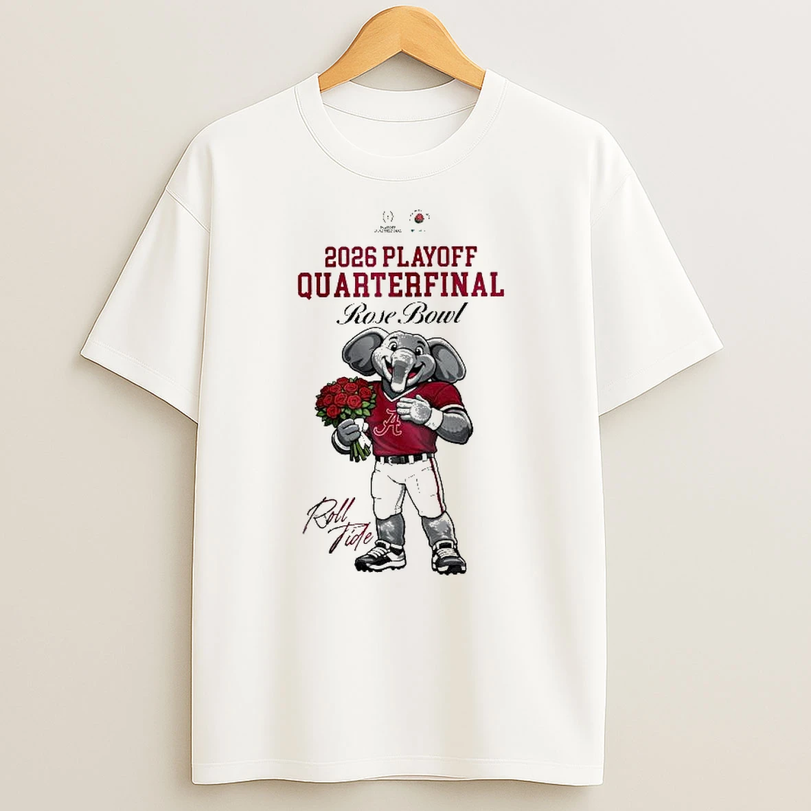 Vflippa Legendusashirt 20251223_094423 85_alabama Crimson Tide 2026 Playoff Quarterfinal Ncaa Rose Bowl Mascot Roll Tide T Shirt