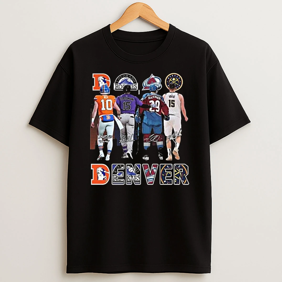 Vflippa Legendusashirt 20251223_094423 85_denver Broncos Bo Nix Rockies Goodman Avalanche Mackinnon Nuggets Jokic Signatures T Shirt