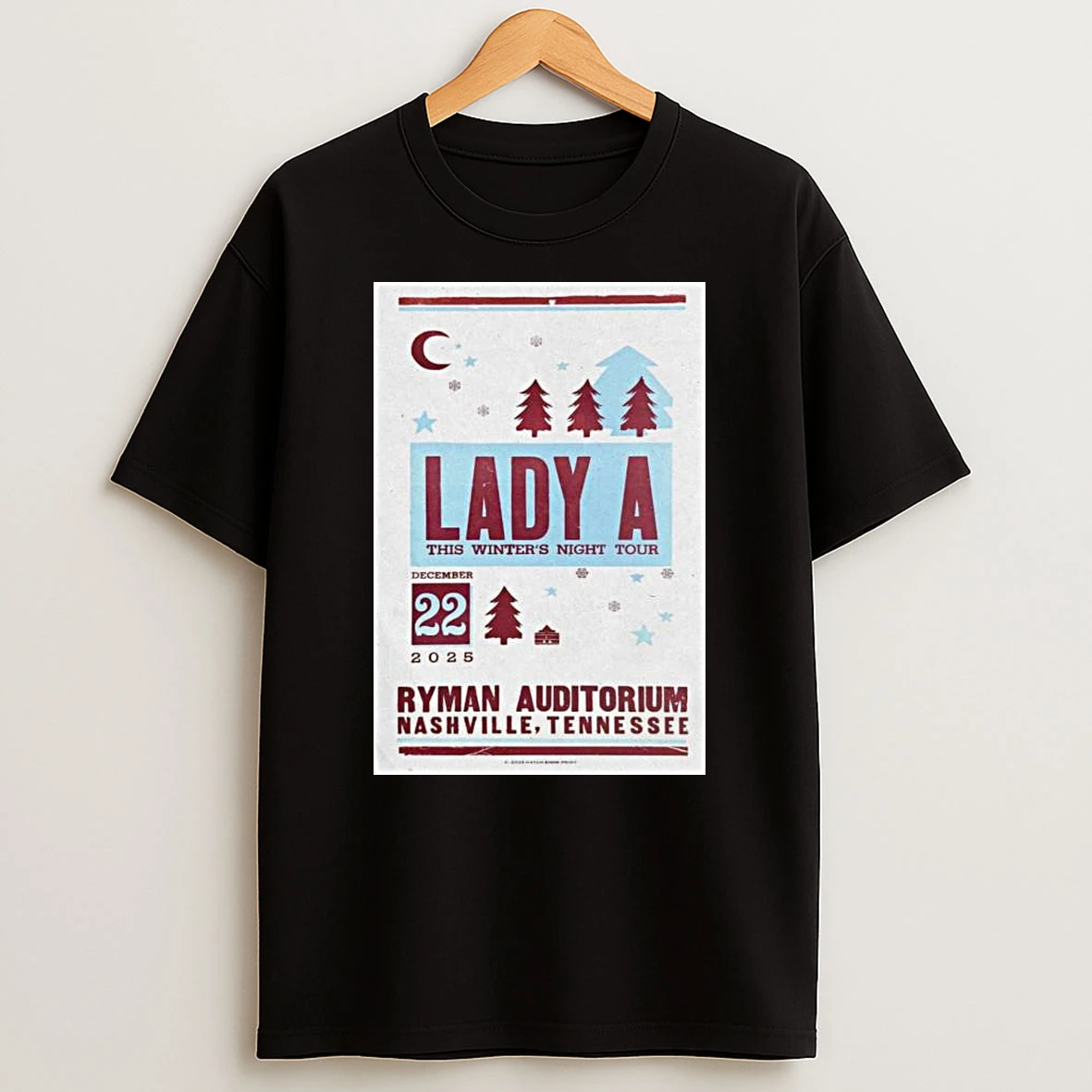 Vflippa Legendusashirt 20251223_094423 85_lady A This Winters Night Tour Dec 21 2025 Ryman Auditorium Nashville Tn T Shirt