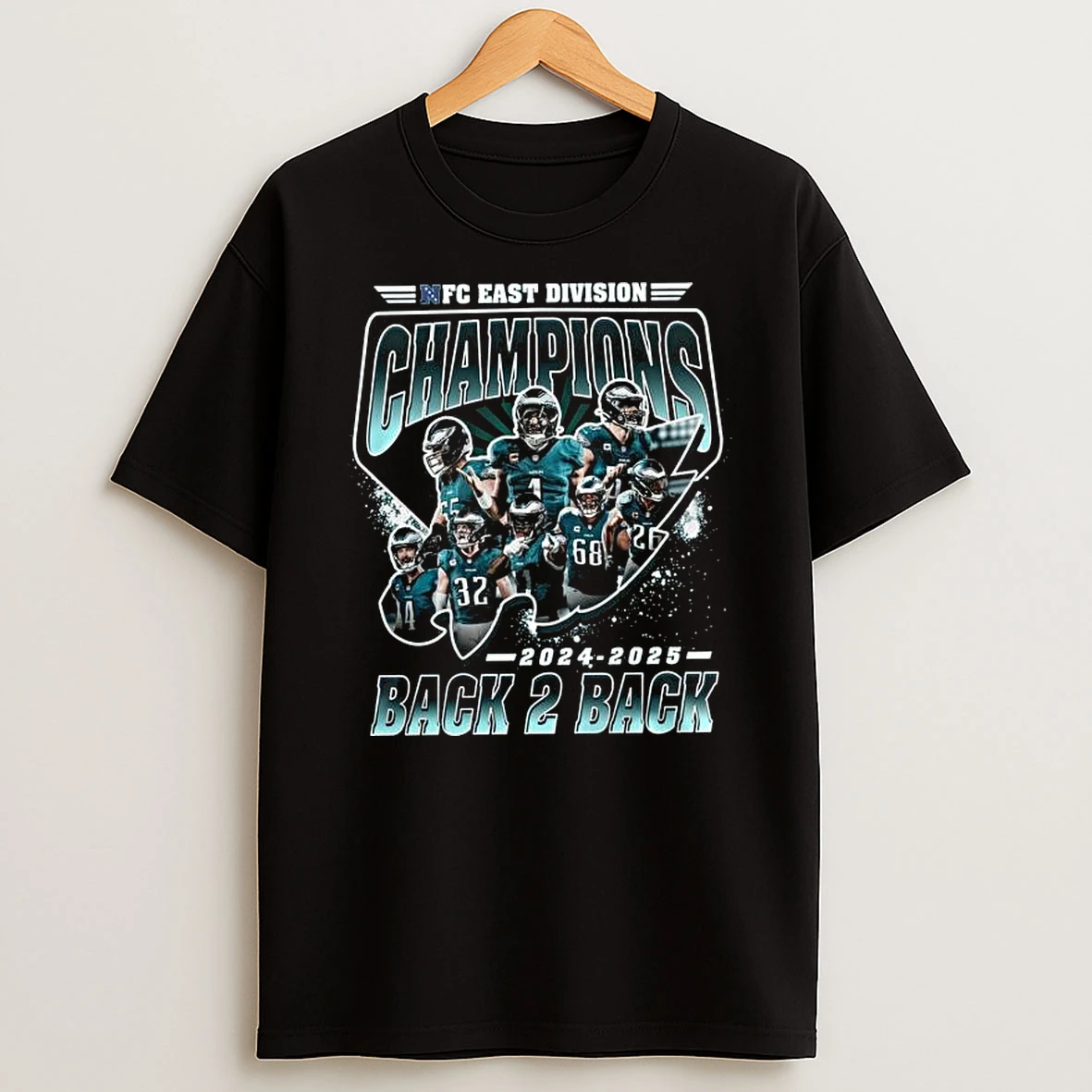 Vflippa Legendusashirt 20251223_094423 85_philadelphia Eagles Nfc East Division Champions 2024 2025 Back 2 Back T Shirt