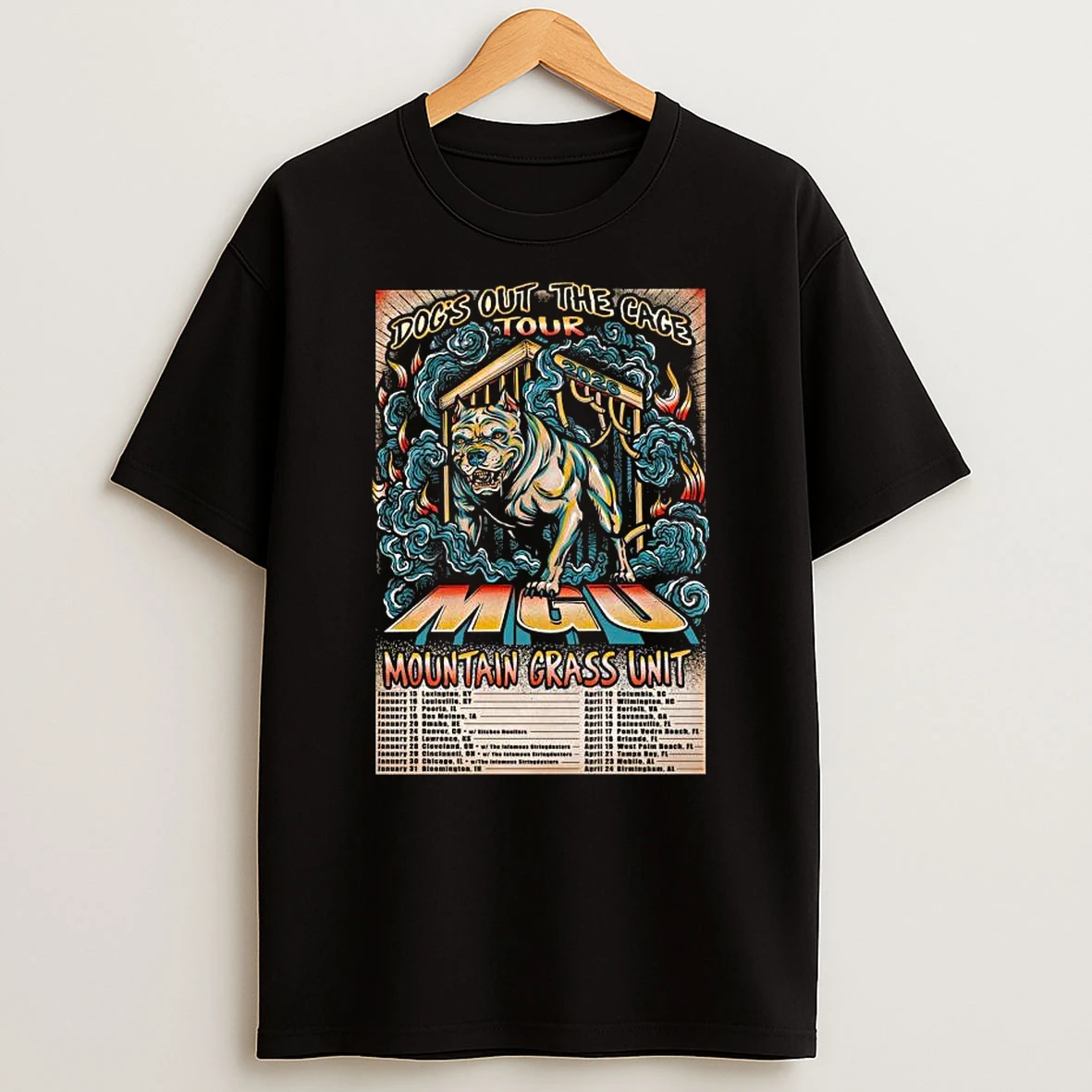 Vflippa Legendusashirt 20251224_094845 92_mountain Grass Unit Tour Dogs Out The Cage 2026 T Shirt