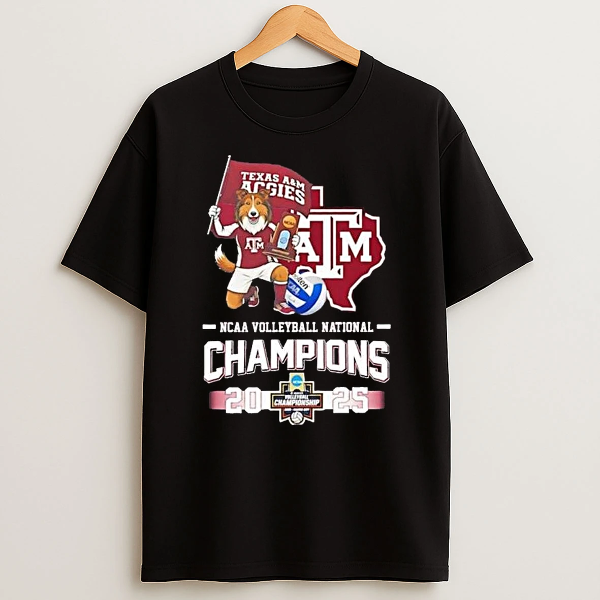 Vflippa Legendusashirt 20251224_094845 92_texas Am Aggies 2025 Volleyball National Champions Mascot Flag T Shirt