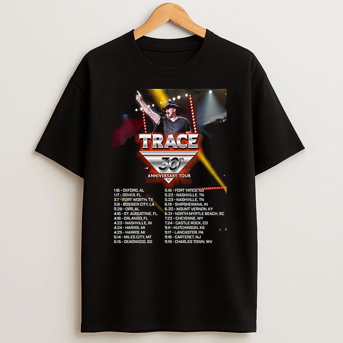 Vflippa Legendusashirt 20251224_094845 92_trace Adkins 30th Anniversary Tour 2026 North American City Dates T Shirt
