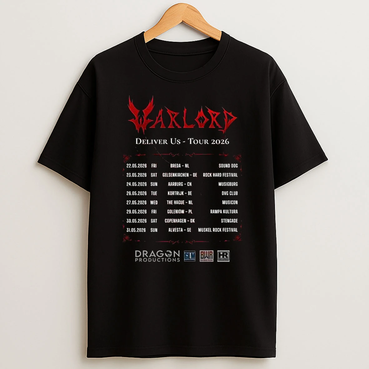Vflippa Legendusashirt 20251224_094845 92_warlord Deliver Us Europe 2026 Tour Schedule Dates T Shirt