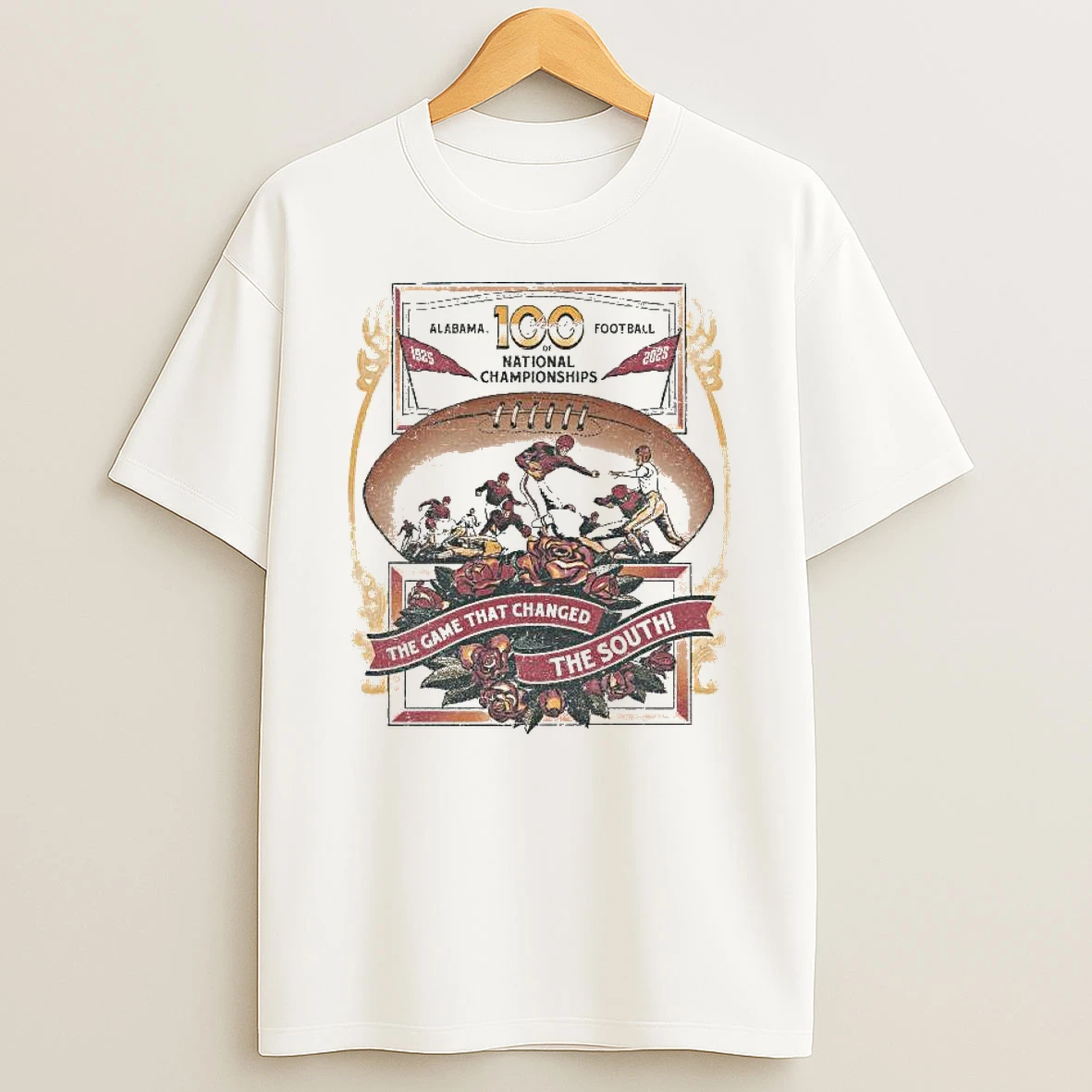 Vflippa Legendusashirt 20251224_122755 76_alabama 100 Years Football Of National Championships 1925 2025 The Game That Changed The South T Shirt