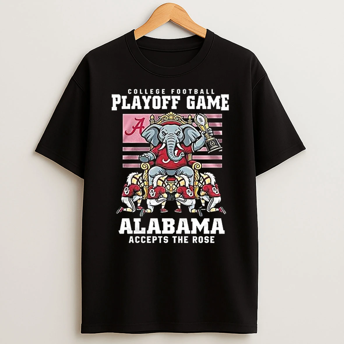 Vflippa Legendusashirt 20251224_122755 76_alabama Crimson Tide College Football Playoff Game Alabama Accepts The Rose 2026 Mascot T Shirt