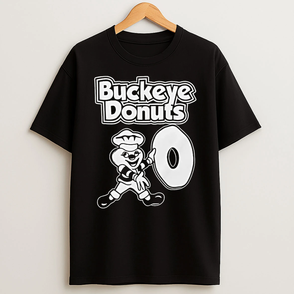 Vflippa Legendusashirt 20251224_122755 76_ohio State Buckeye Mascot Holding Donut Buckeye Donuts T Shirt