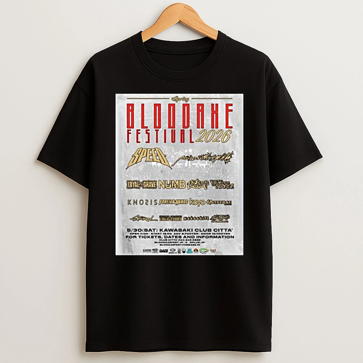 Vflippa Legendusashirt 20251225_094534 41_bloodaxe Festival Spring 2026 Full Lineup In Japan At Kawasaki Club Citta T Shirt
