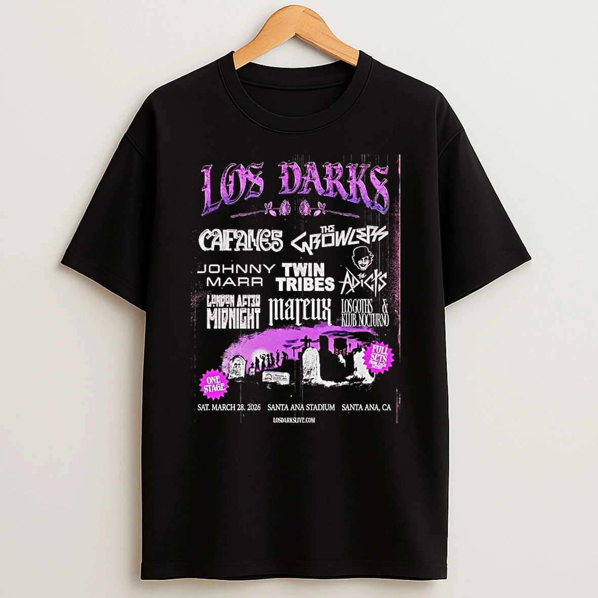 Vflippa Legendusashirt 20251225_094534 41_los Dark Festival Full Lineup Live In Santa Ana California At Santa Ana Stadium On March 28 2026 T Shirt