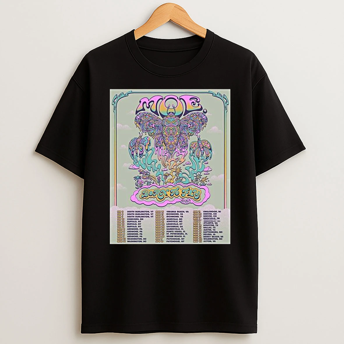 Vflippa Legendusashirt 20251225_094534 41_moe Born To Fly 2026 Tour North American City Dates T Shirt