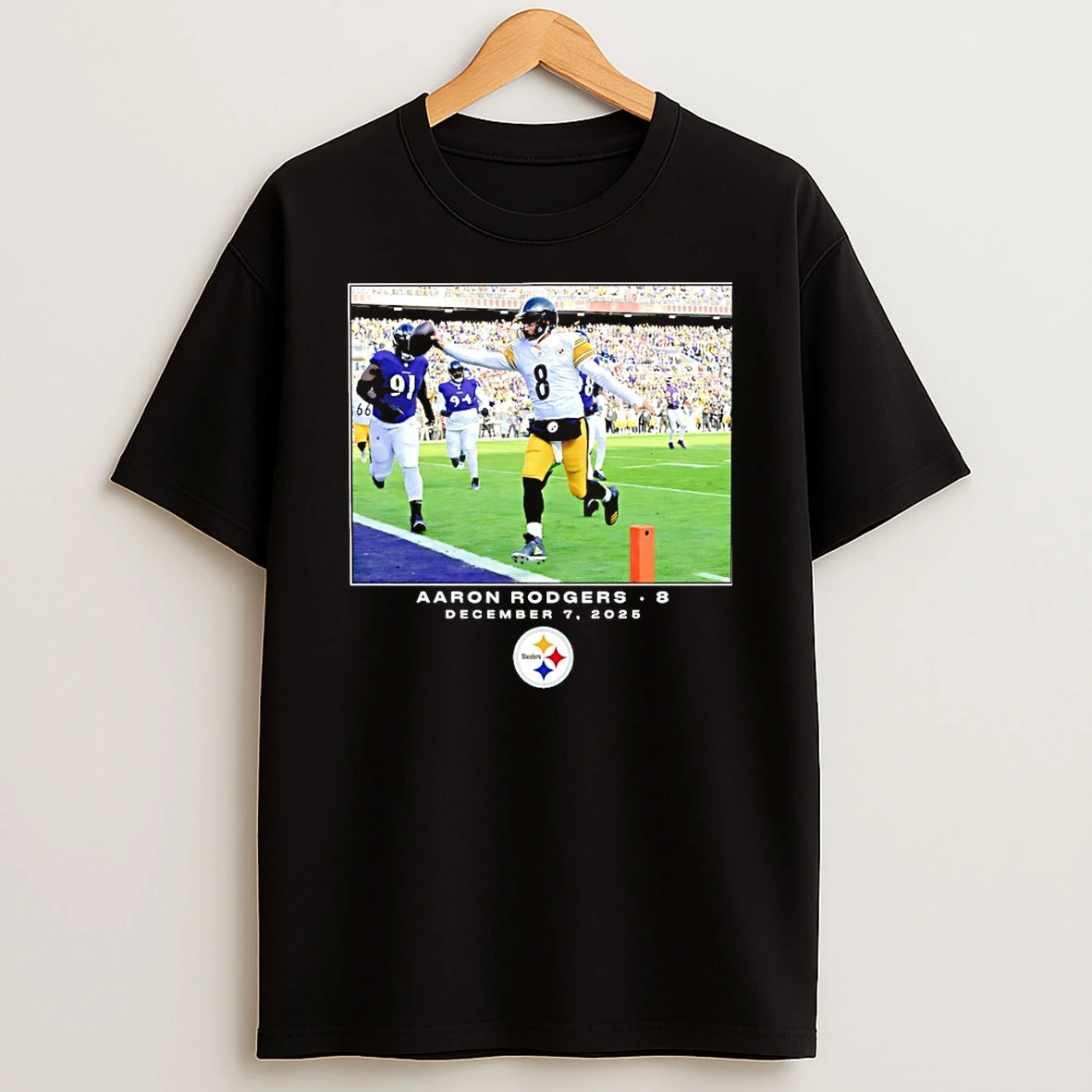 Vflippa Nowbestshirt 20251209_123350 23_aaron Rodgers Pittsburgh Steelers Nfl Flash Features Week 14 2025 T Shirt