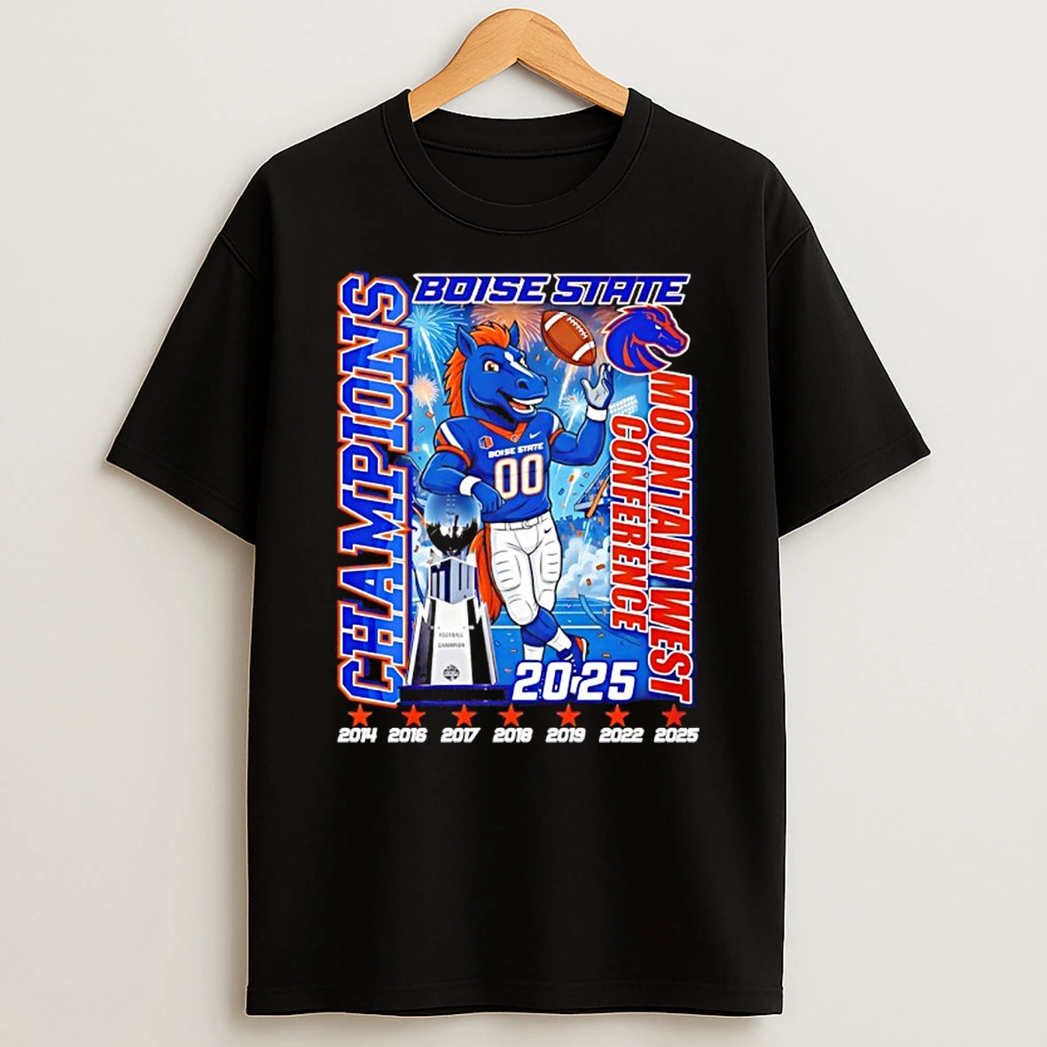 Vflippa Nowbestshirt 20251209_123350 23_boise State Football 2025 Mountain West Conference Champions 7 Time T Shirt