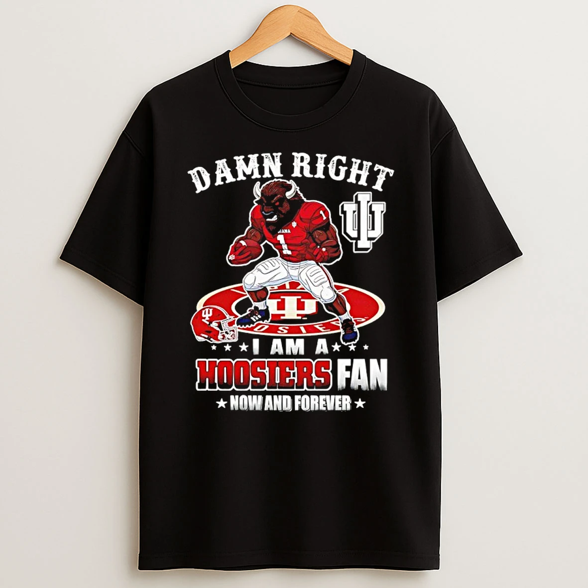 Vflippa Nowbestshirt 20251209_123350 23_damn I Am A Hoosiers Now And Forever Mascot T Shirt