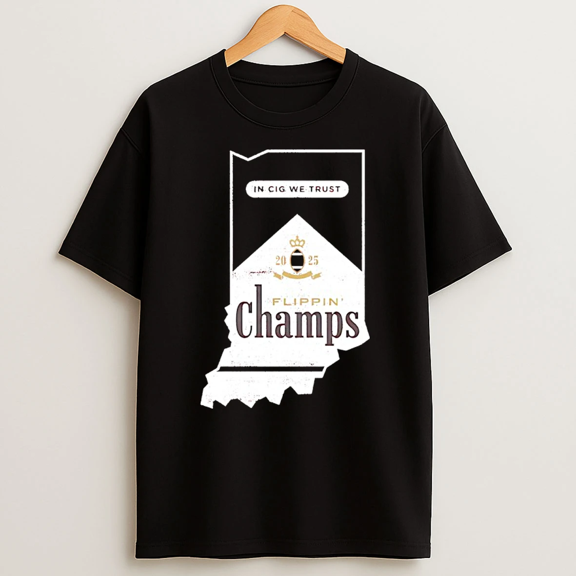 Vflippa Nowbestshirt 20251209_123350 23_flippin Champs In Cig We Trust Indiana Hoosiers Football T Shirt