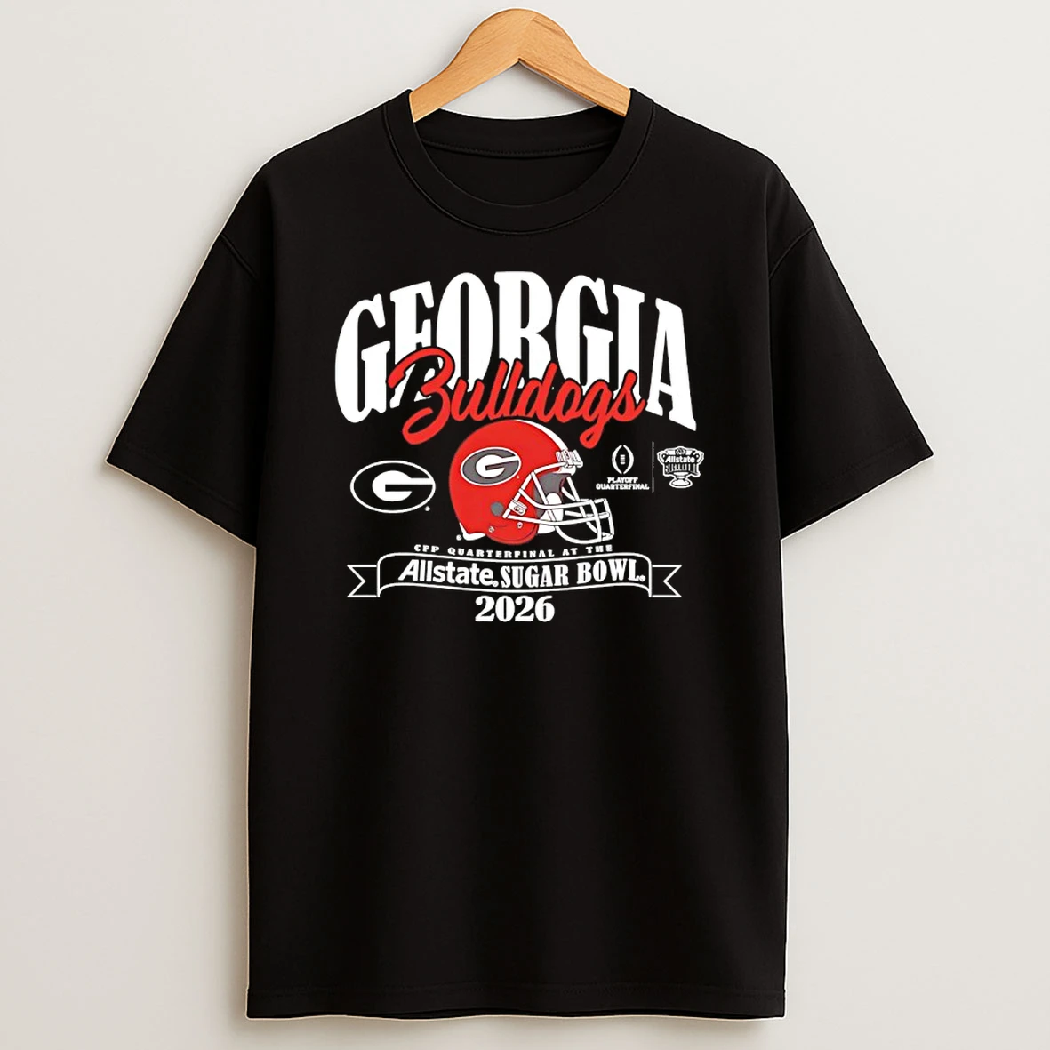 Vflippa Nowbestshirt 20251209_123350 23_georgia Bulldogs College Football Playoff 2026 Allstate Sugar Bowl T Shirt