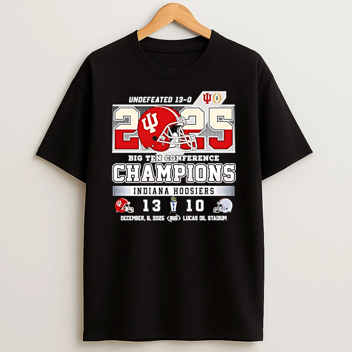Vflippa Nowbestshirt 20251209_130203 95_indiana Hoosiers Big Ten Champions 2025 Undefeated 13 0 T Shirt