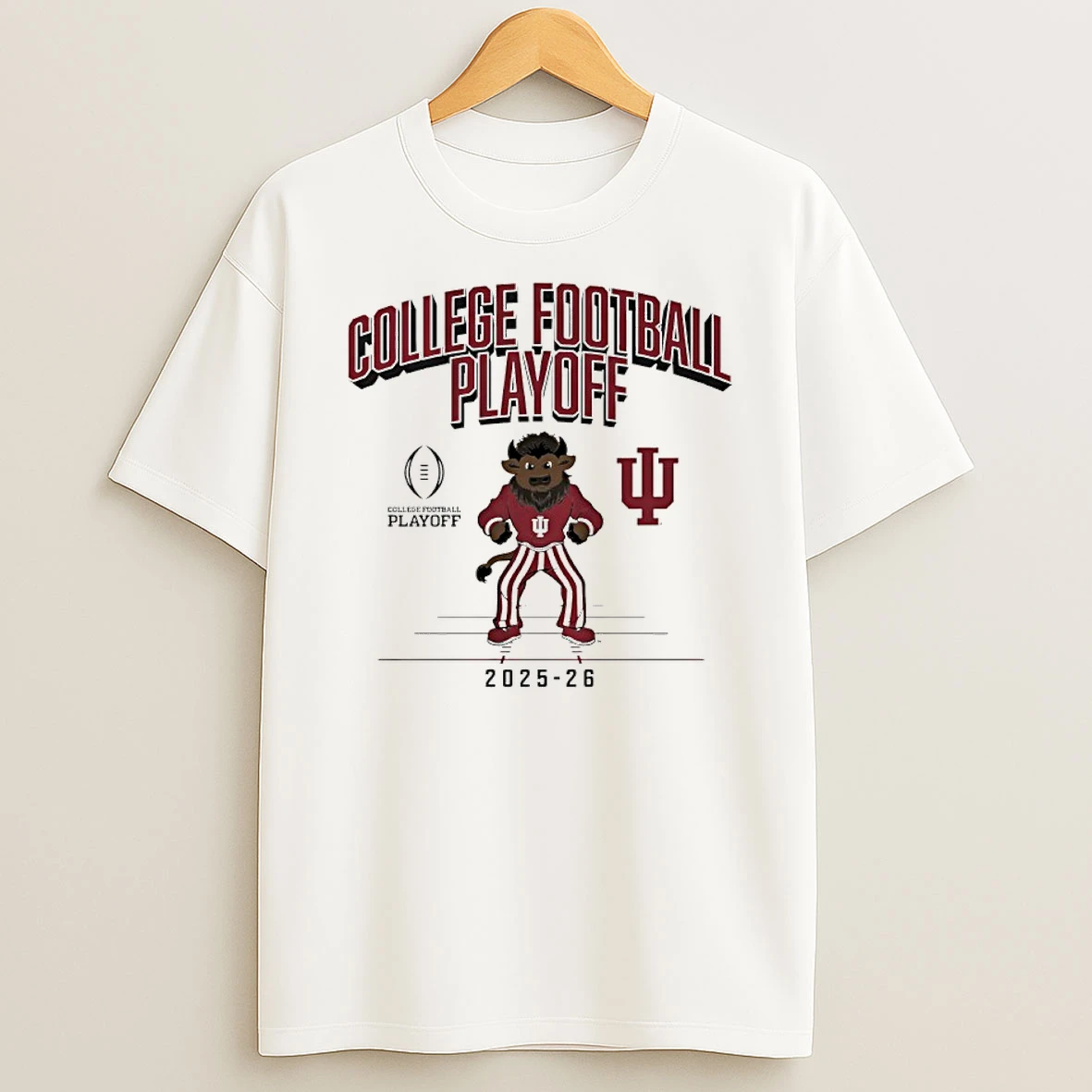 Vflippa Nowbestshirt 20251209_130203 95_indiana Hoosiers Football 2025 26 Cfp Mascot T Shirt