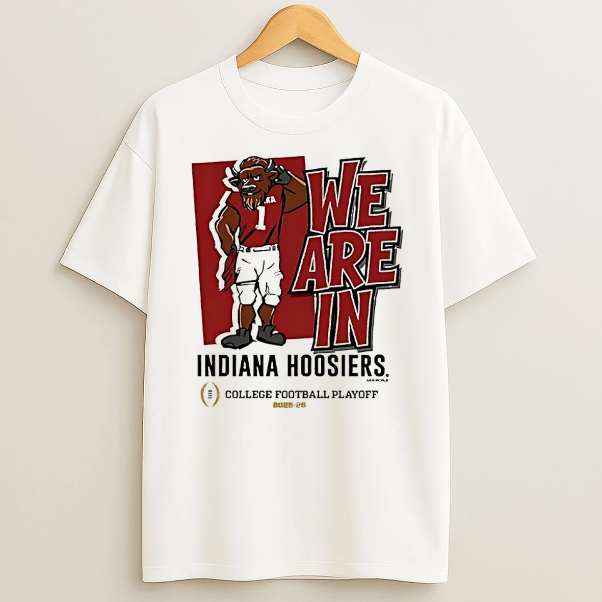 Vflippa Nowbestshirt 20251209_130203 95_indiana Hoosiers We Are In College Football Playoff Mascot 2025 26 T Shirt